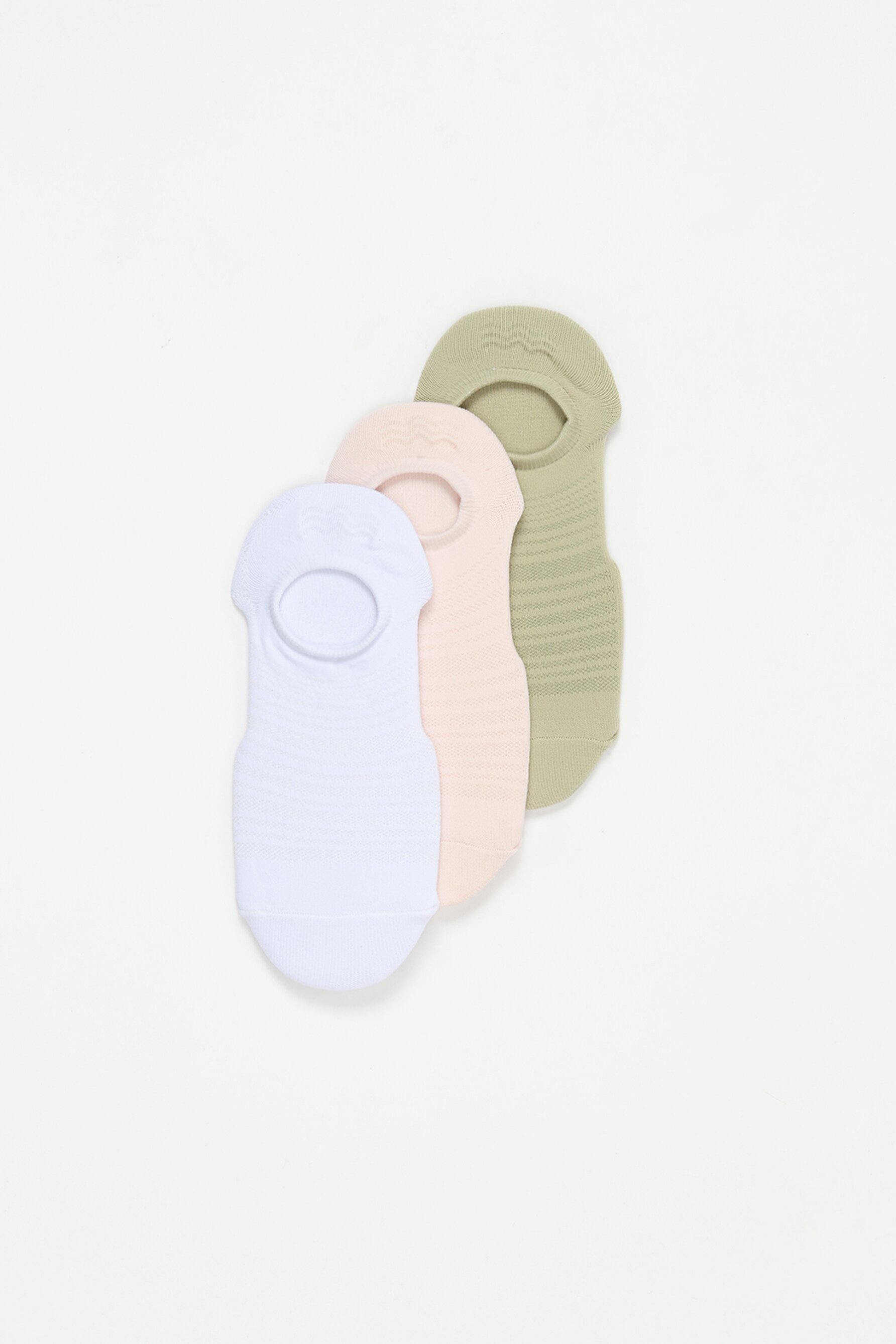 Pack 3 calcetines invisibles colores