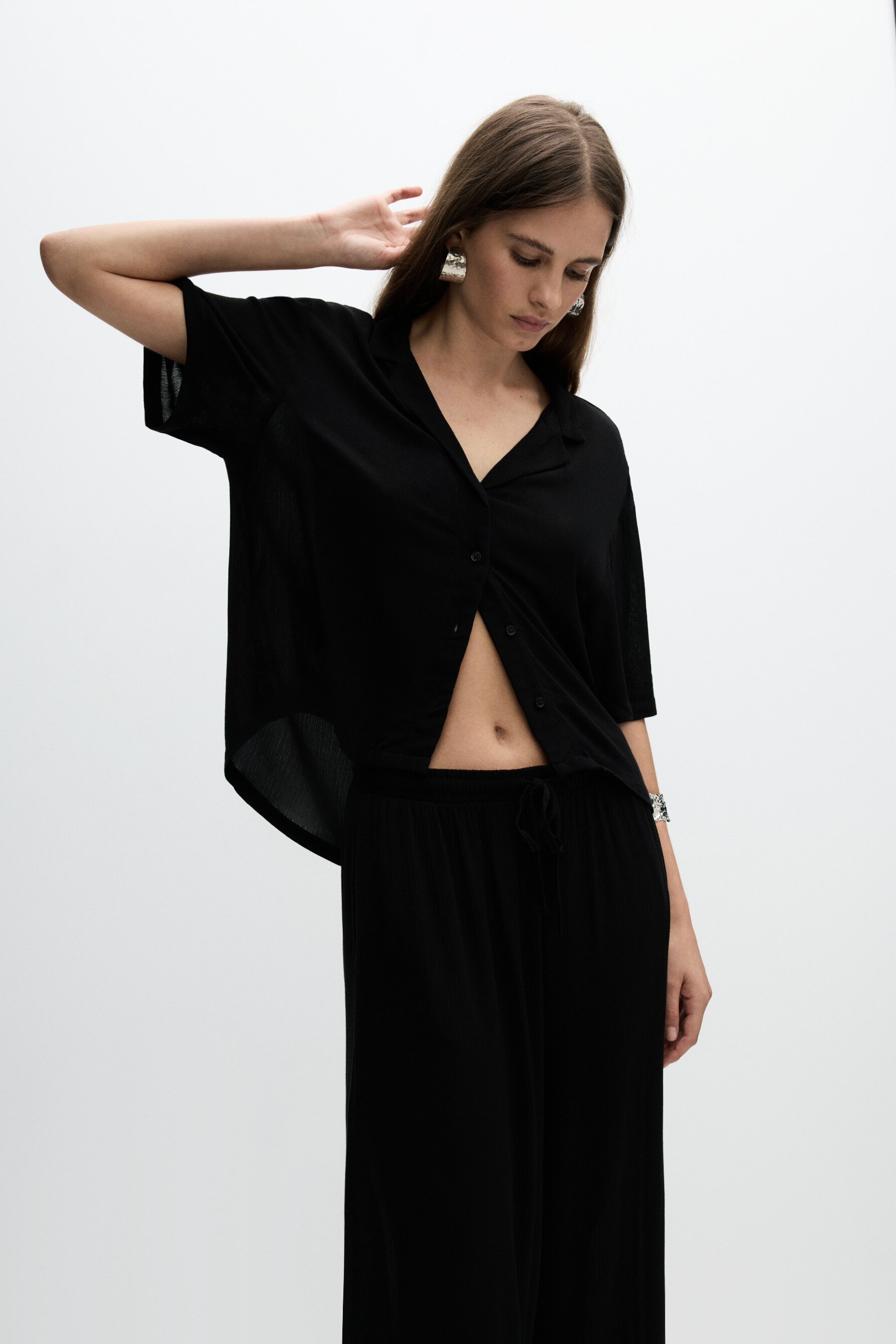 Camisa manga corta textura