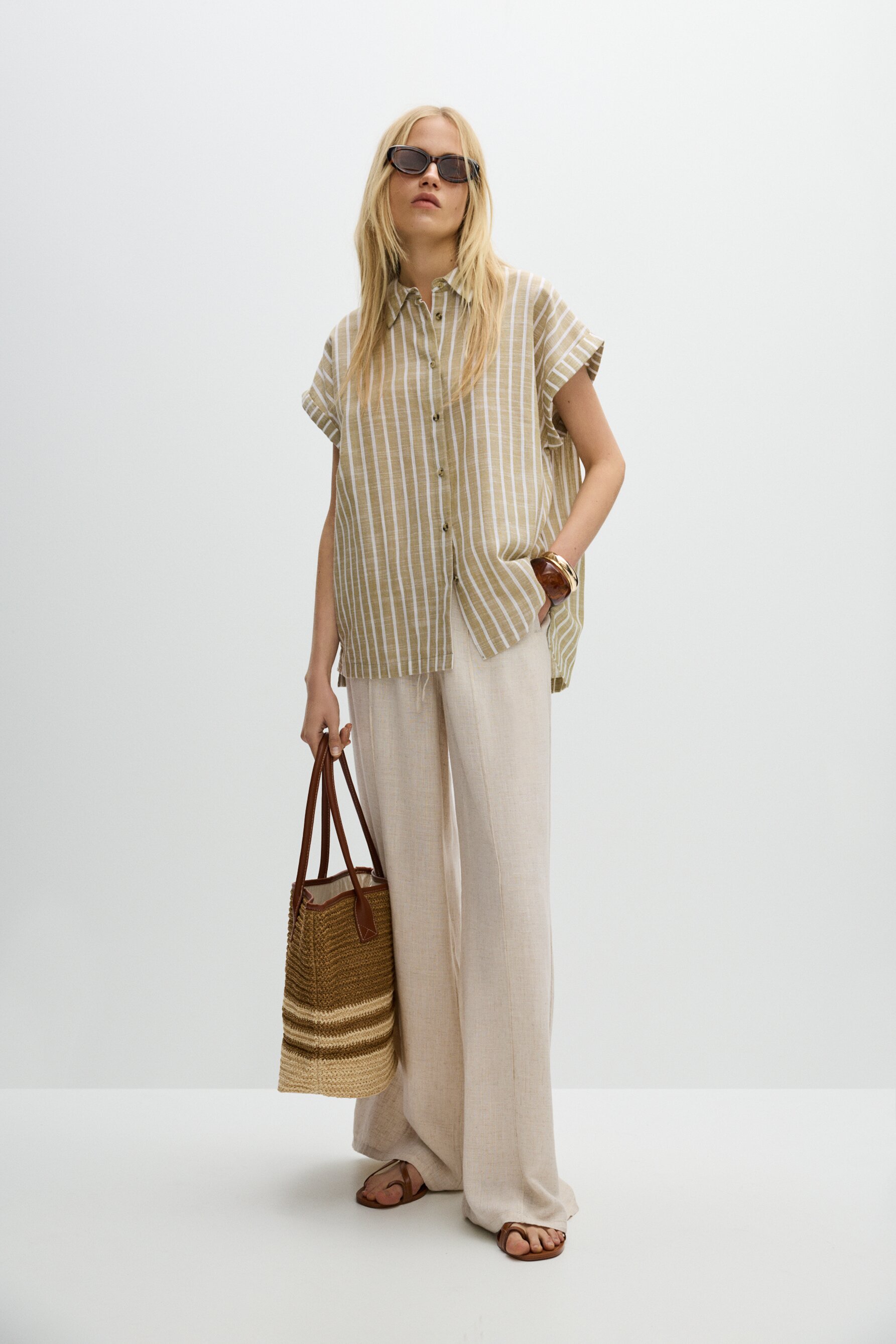 Camisa manga sisa dobladillo