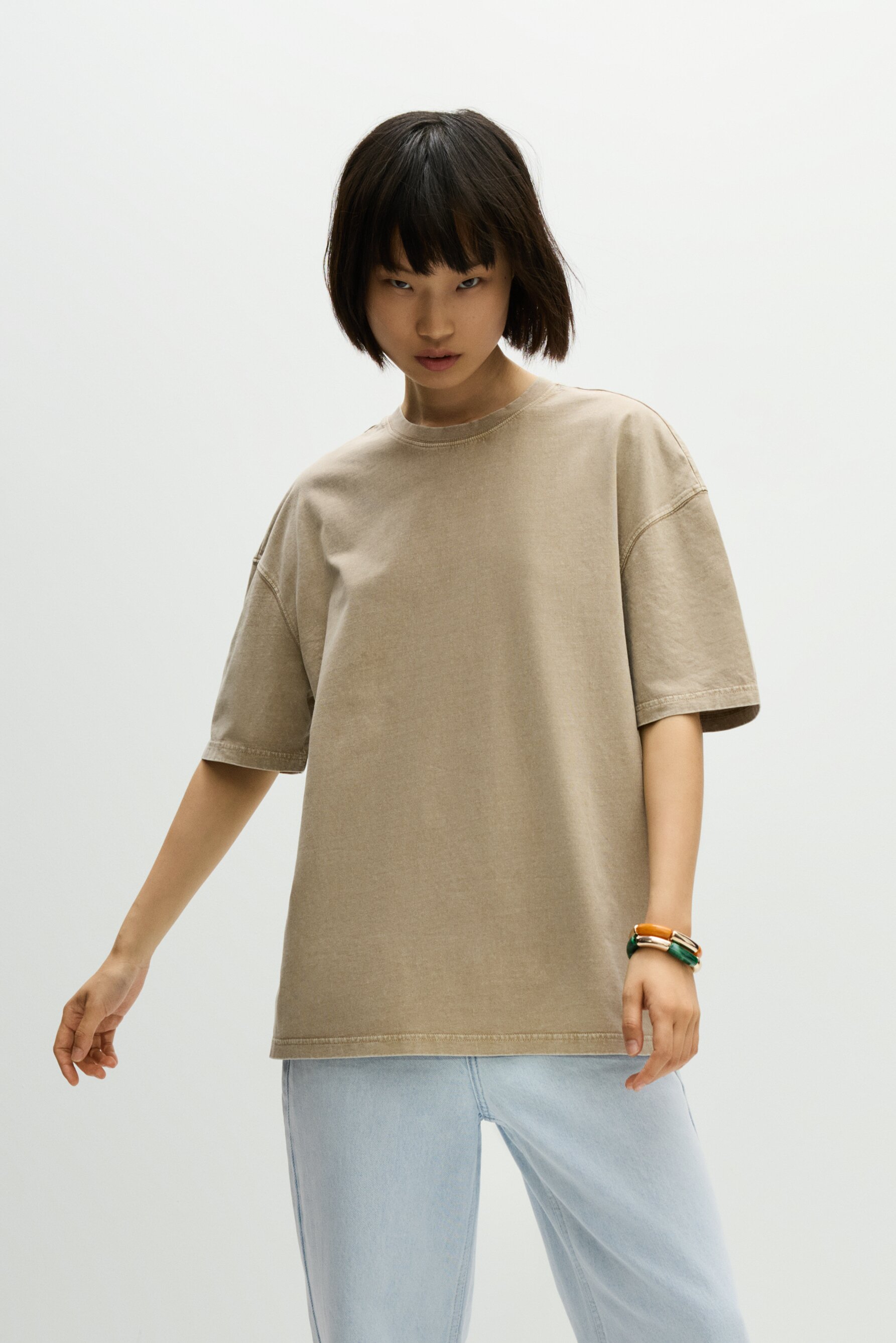 Camiseta oversize efecto lavado