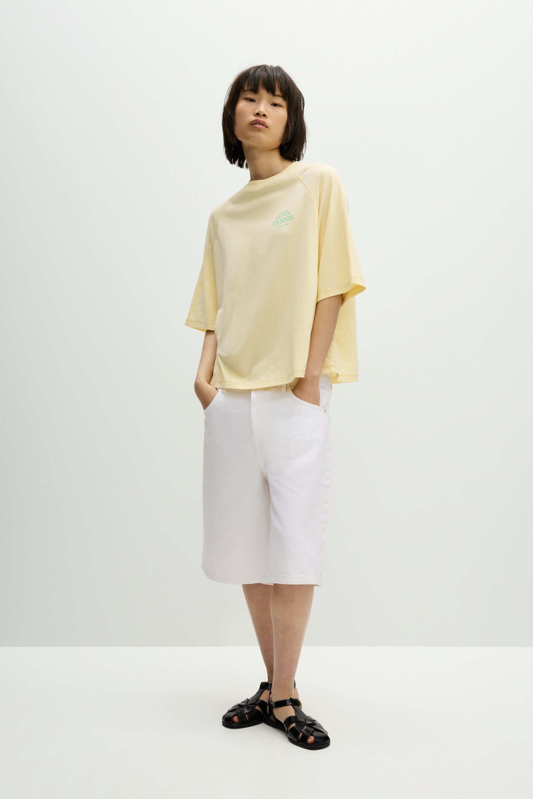 Camiseta estampados manga ranglan