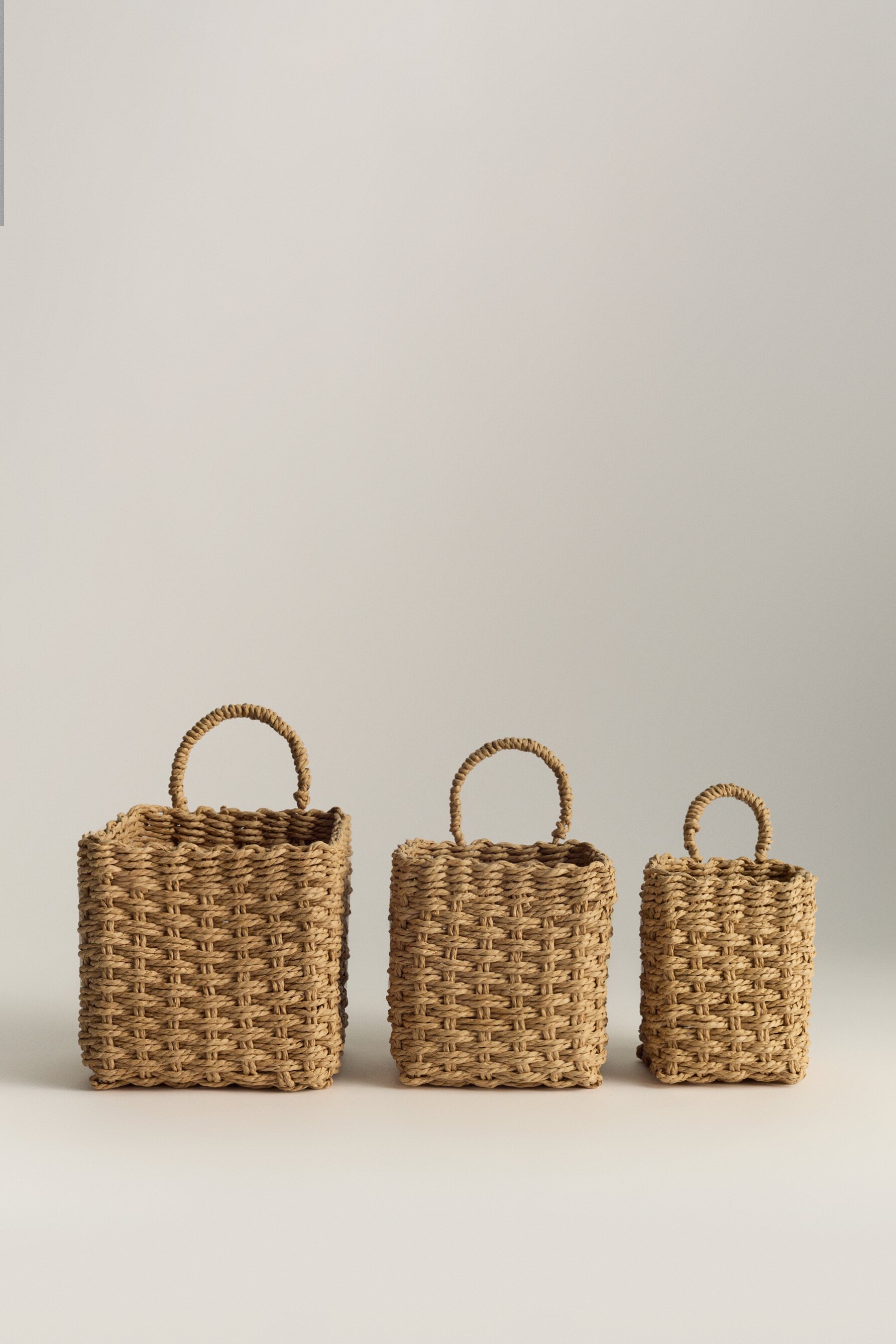 Set 3 cestas colgantes