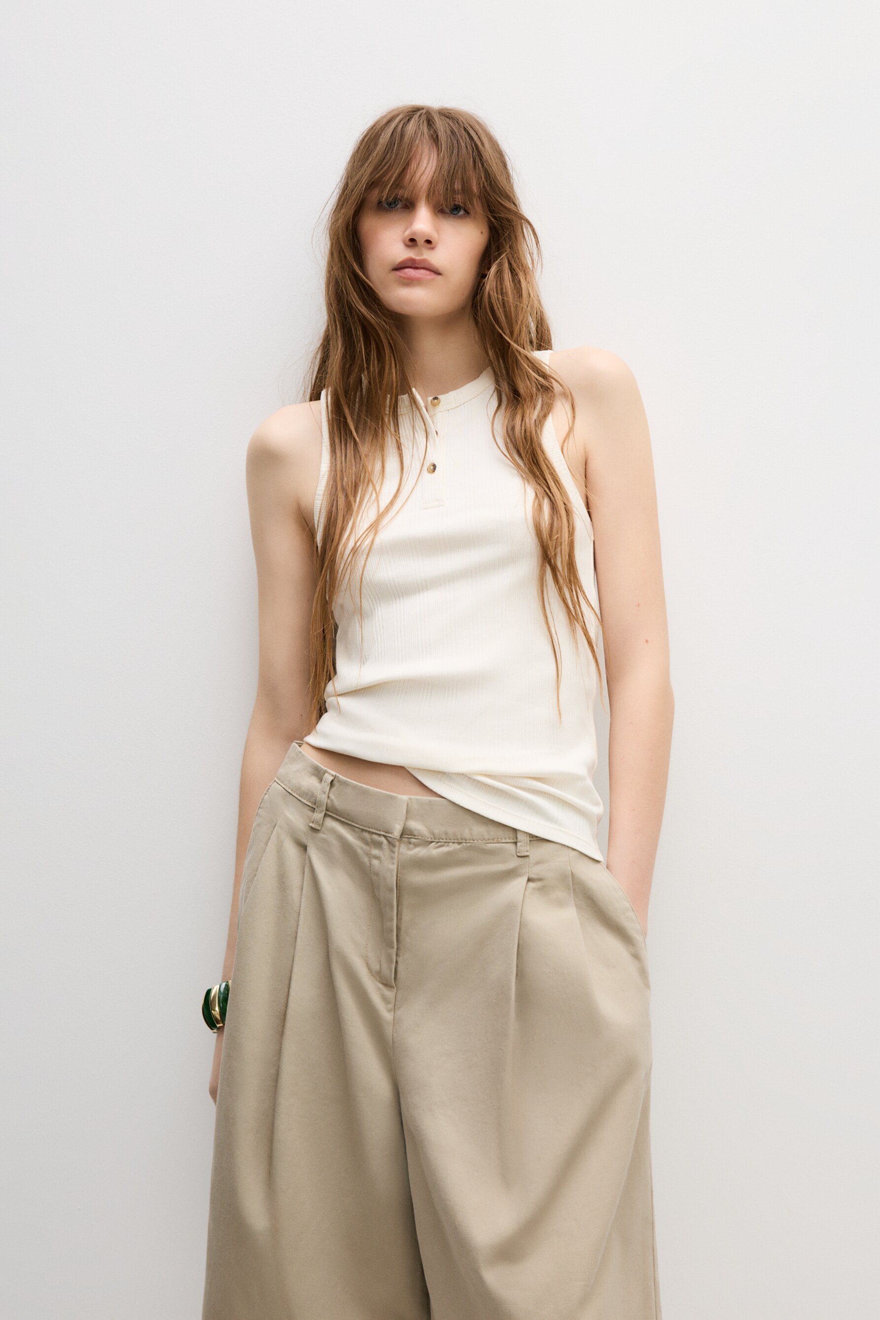 Camiseta nadadora botones