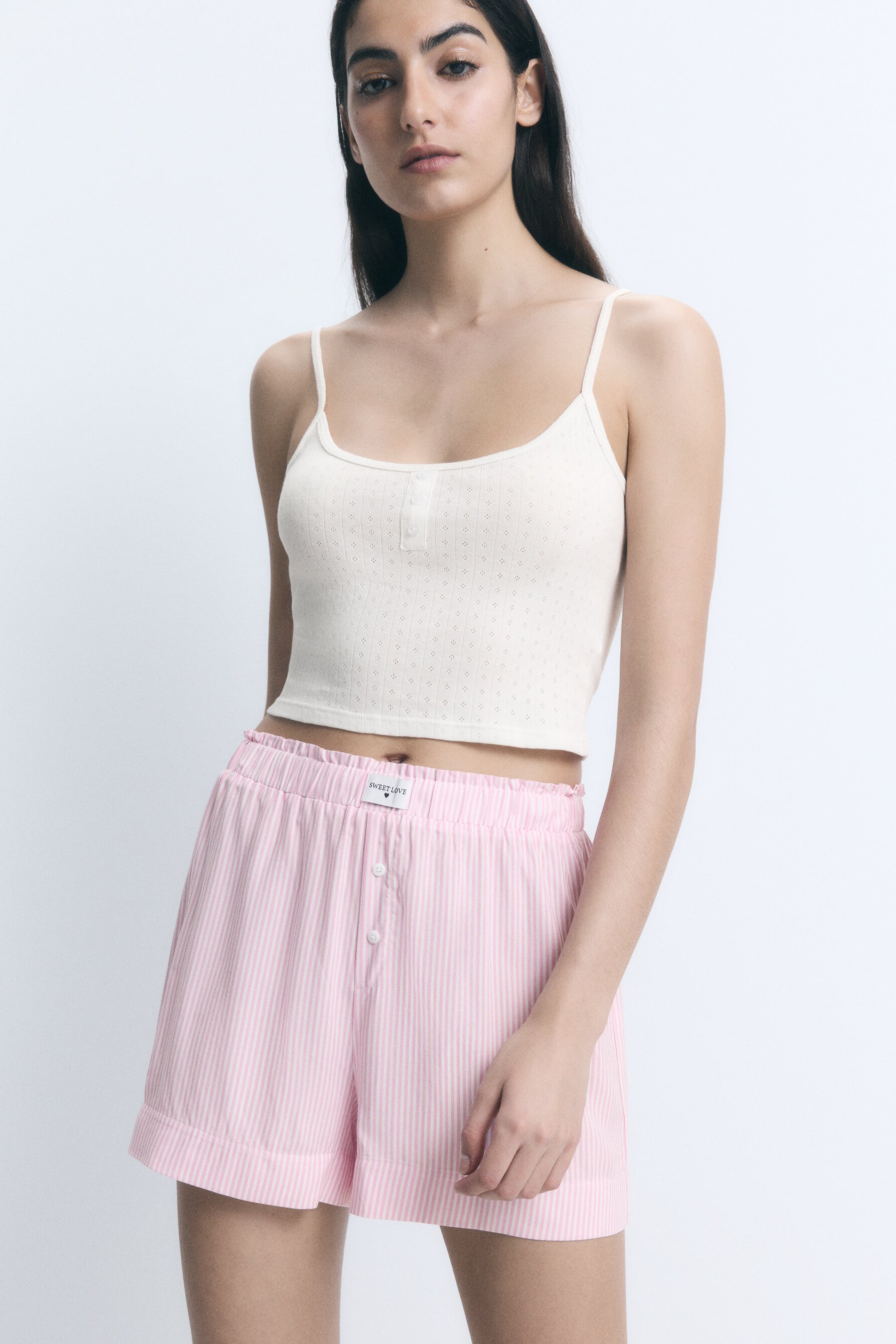 Camiseta tirantes pointelle