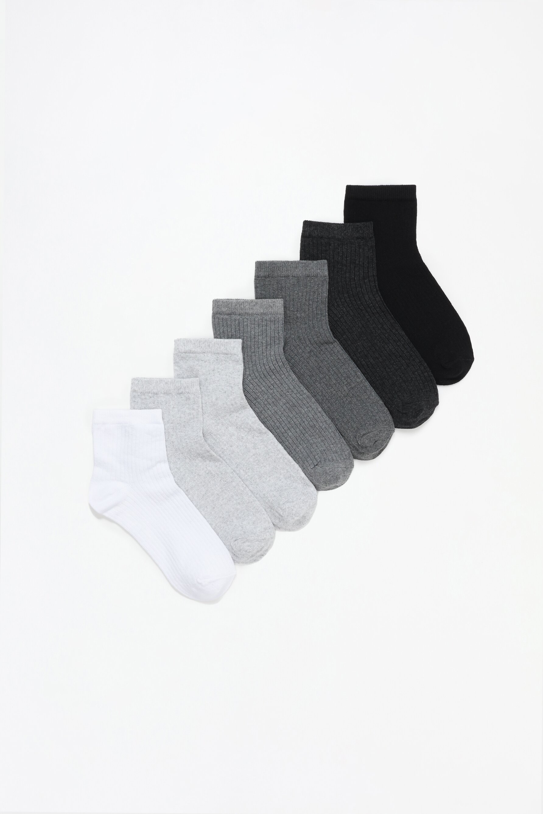 Pack 7 calcetines tobilleros altos