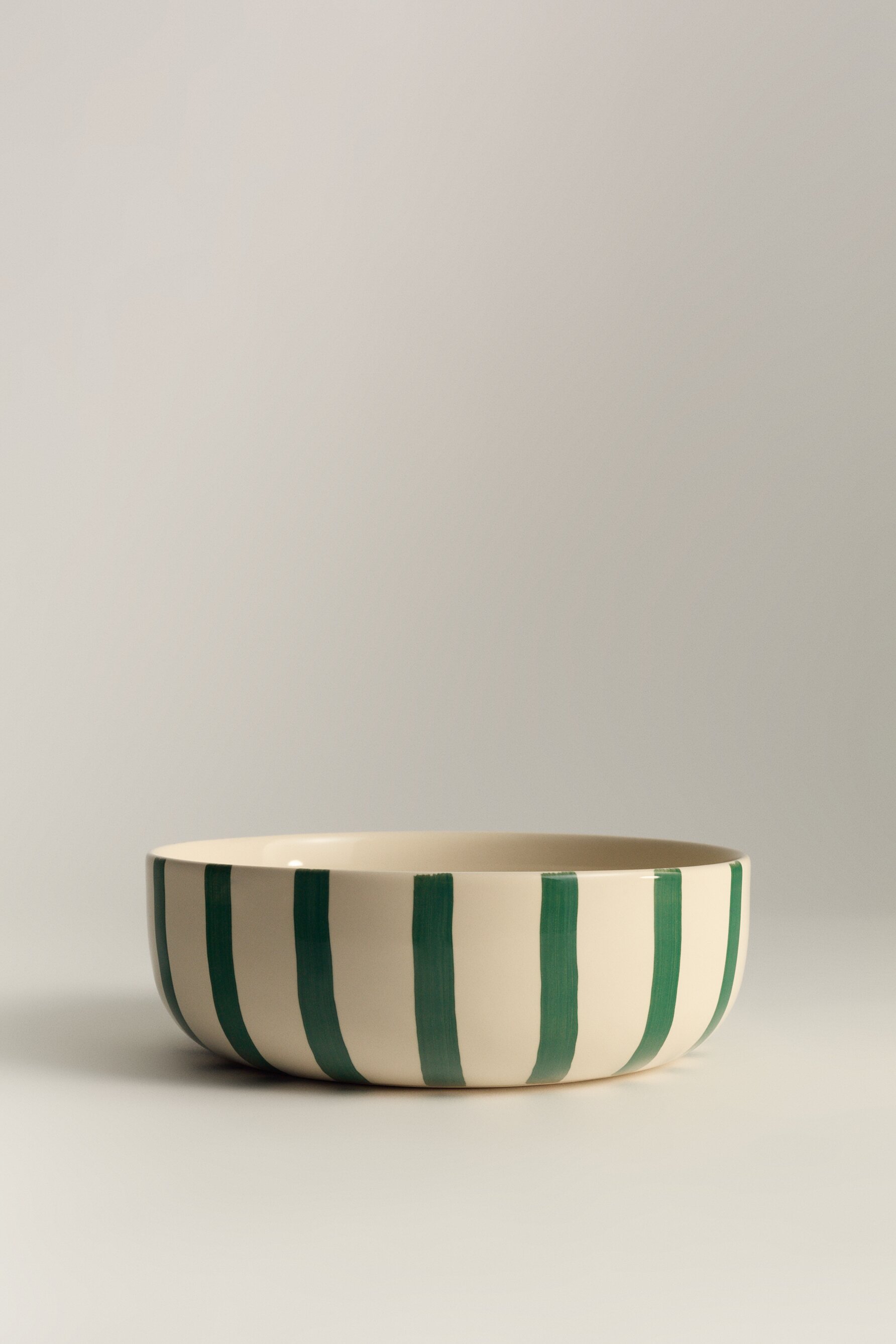 Ensaladera gres rayas