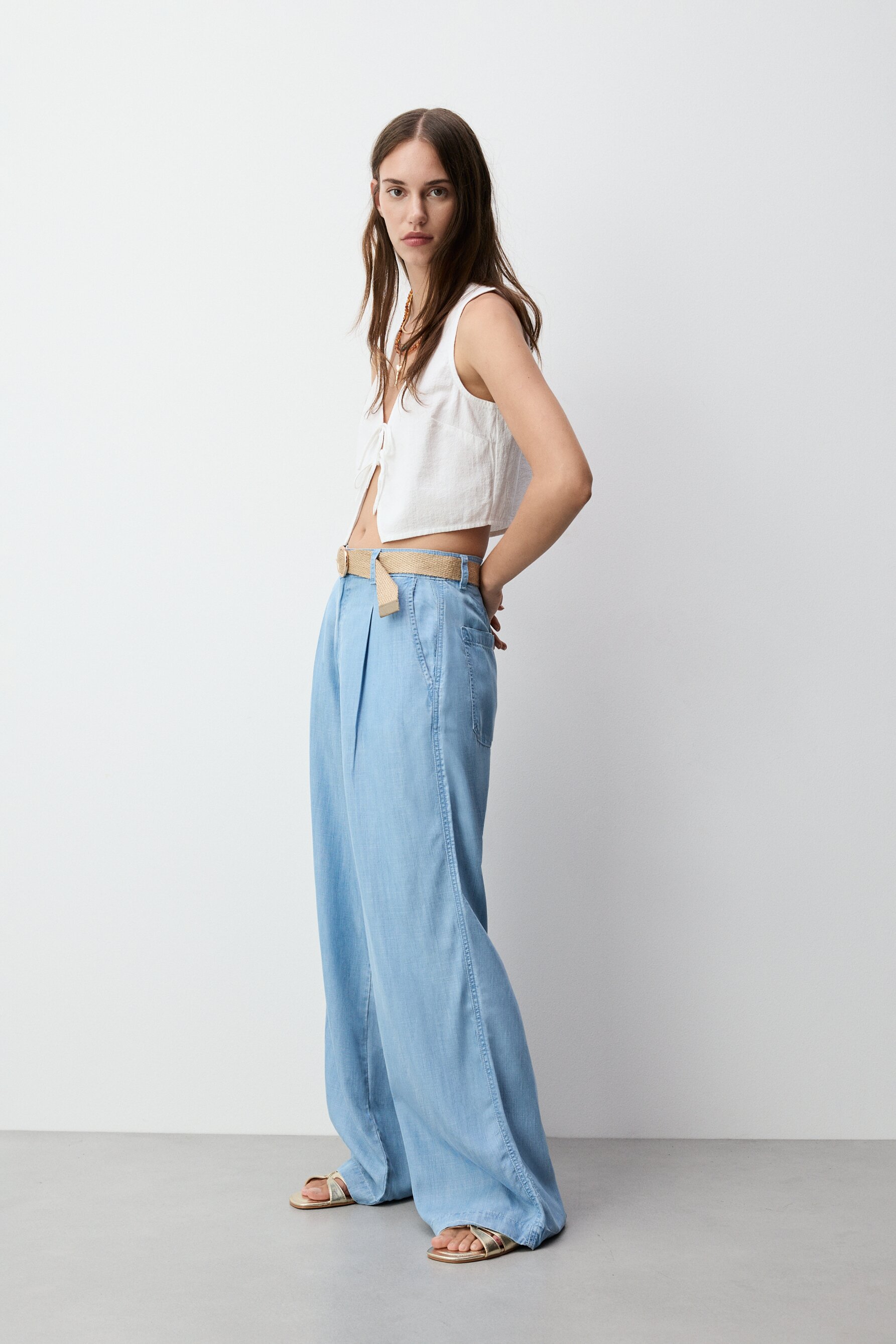 Jeans wide leg ligero