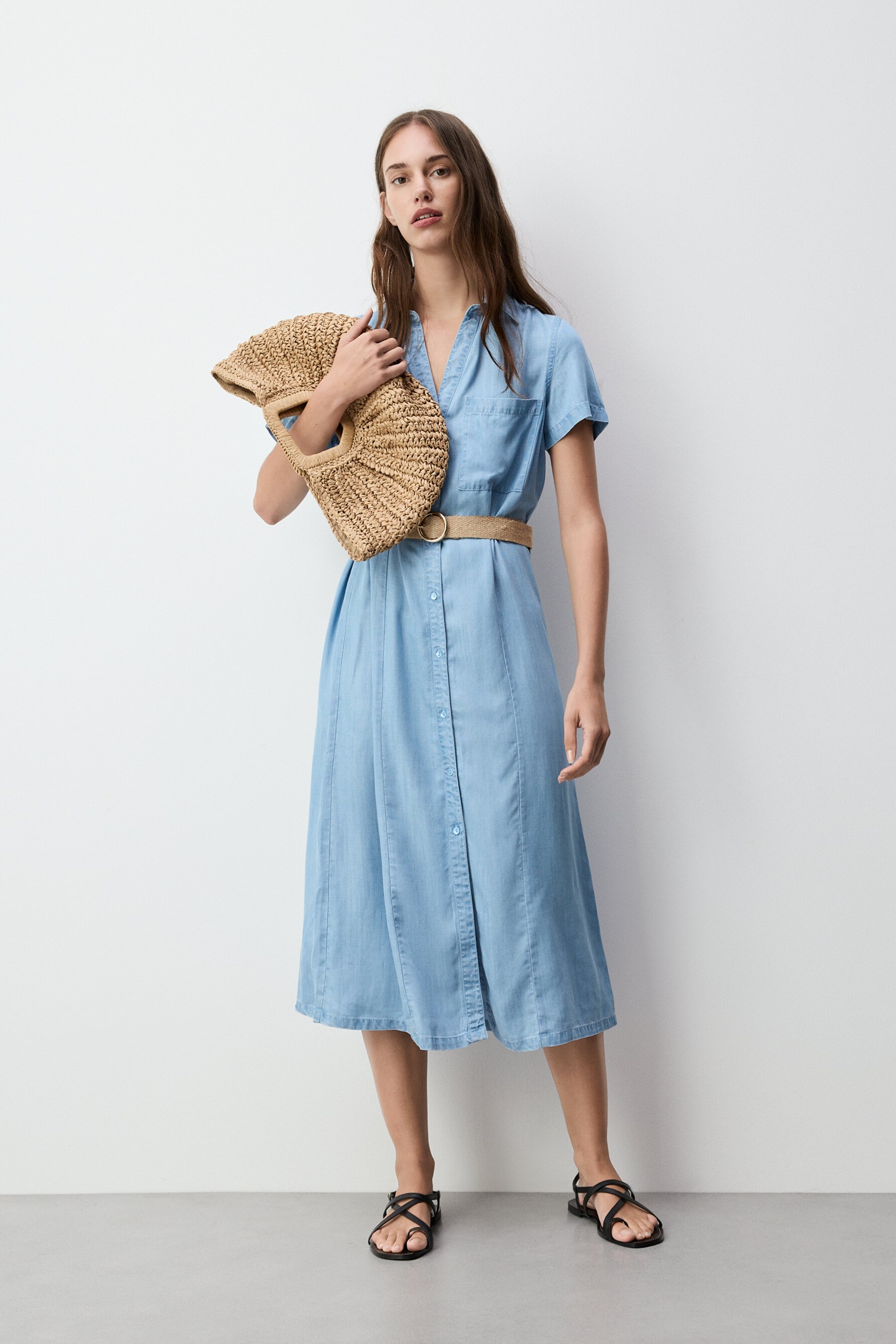 Vestido denim ligero