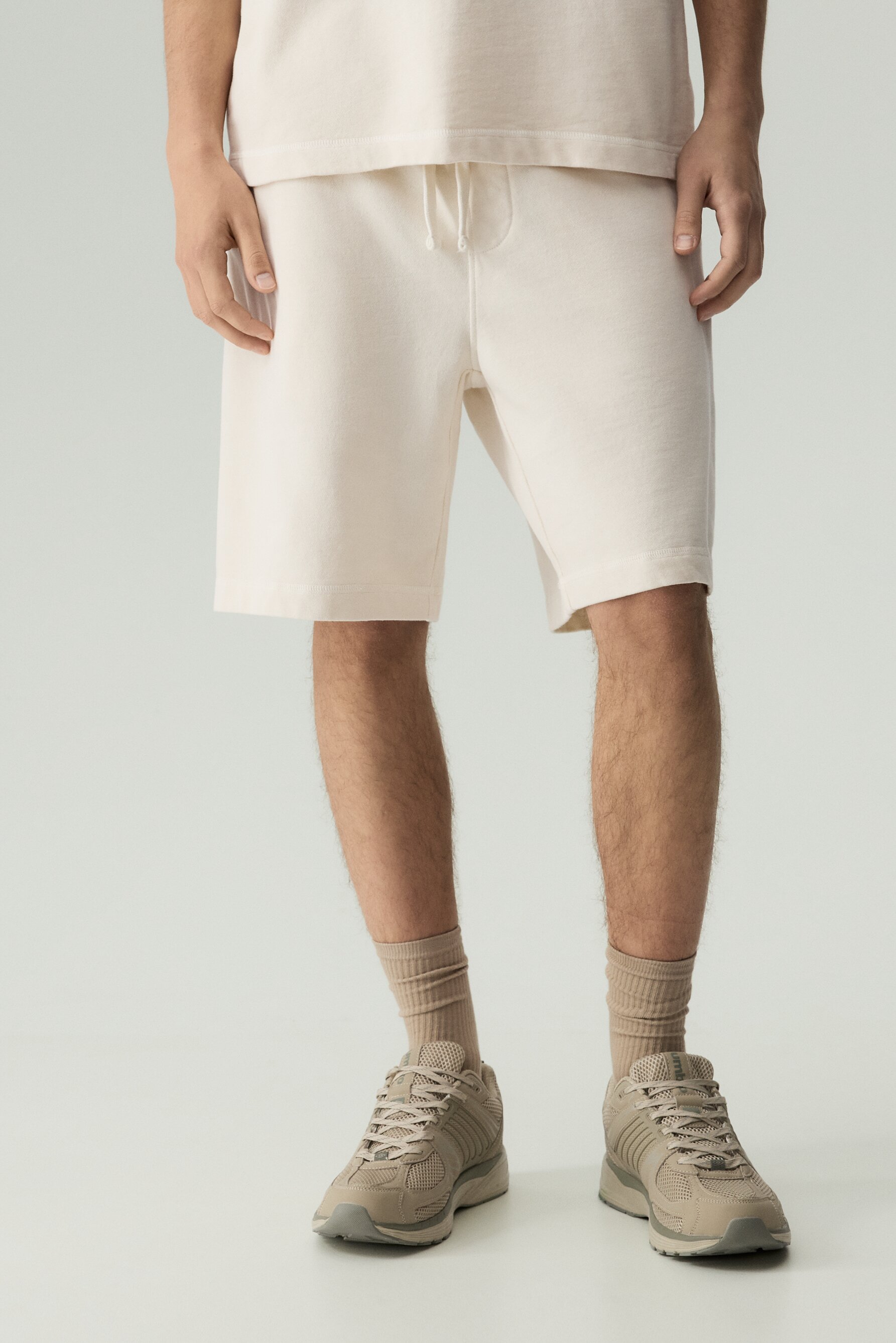 Bermuda chándal efecto lavado