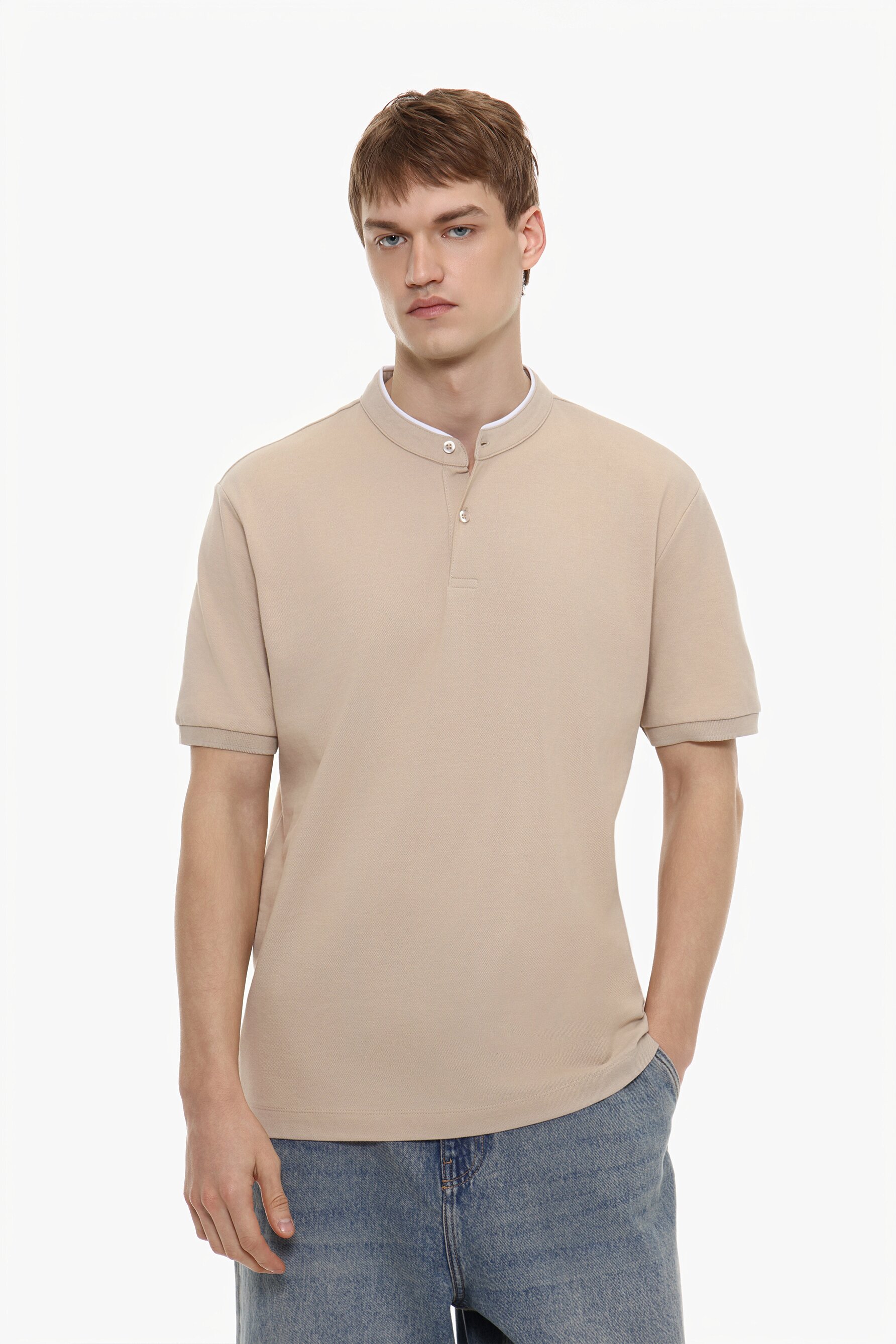 Polo cuello mao tipping