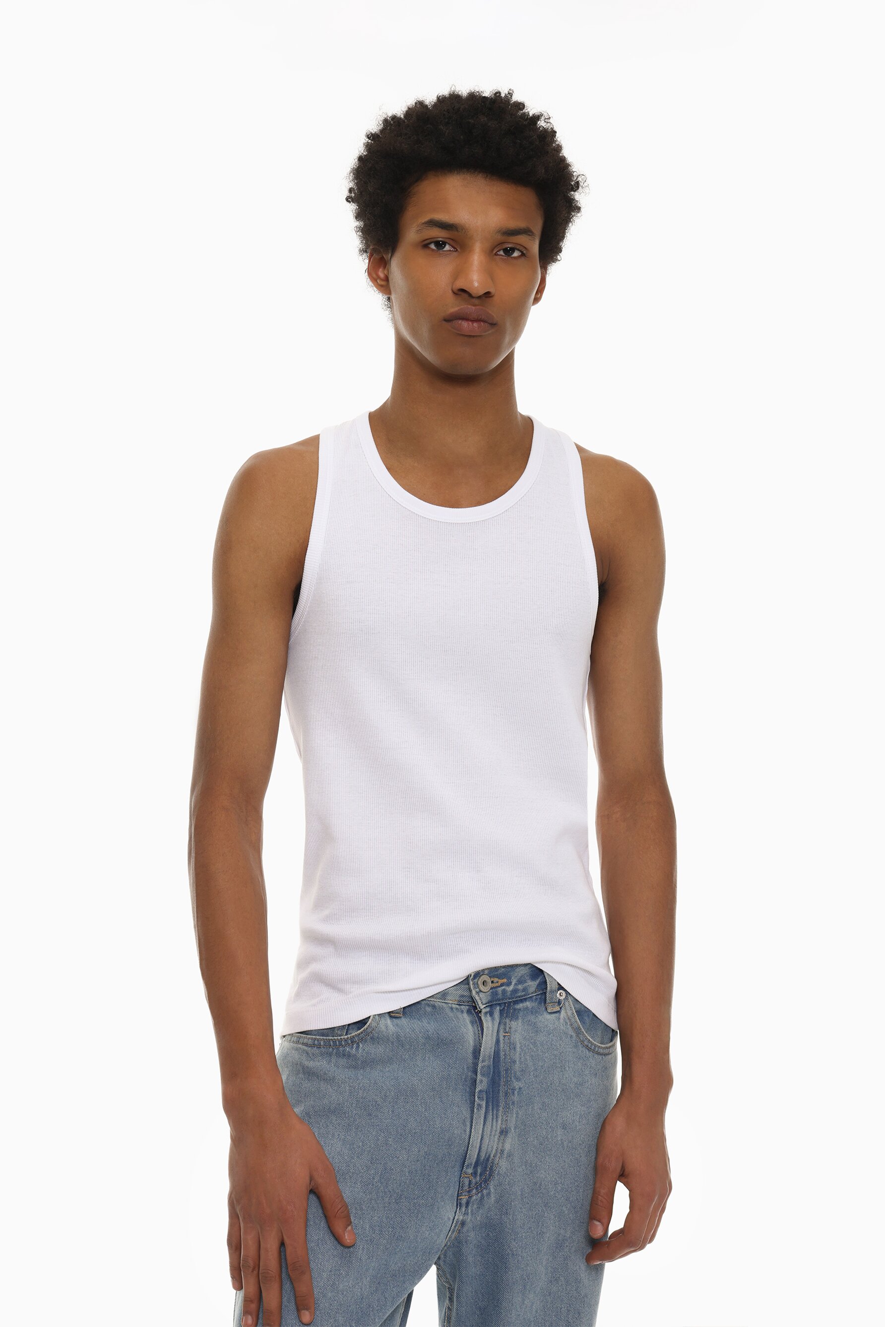 Camiseta tirantes canalé