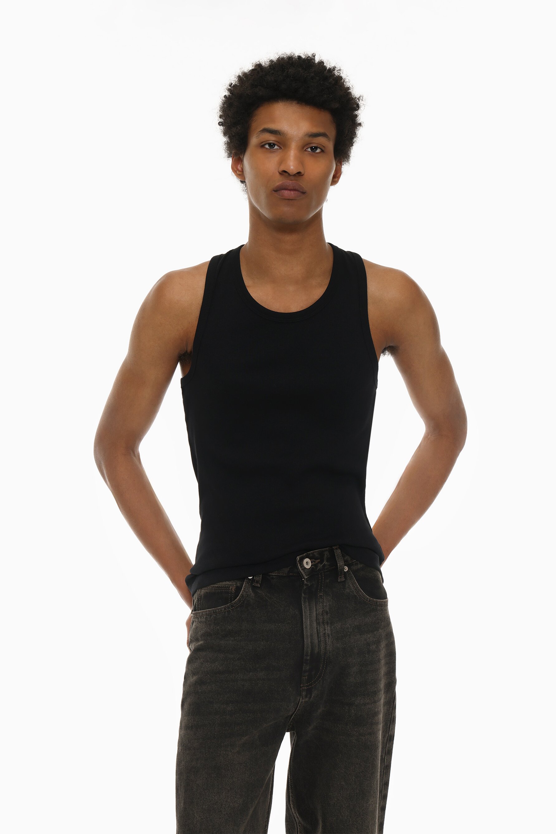 Camiseta tirantes canalé