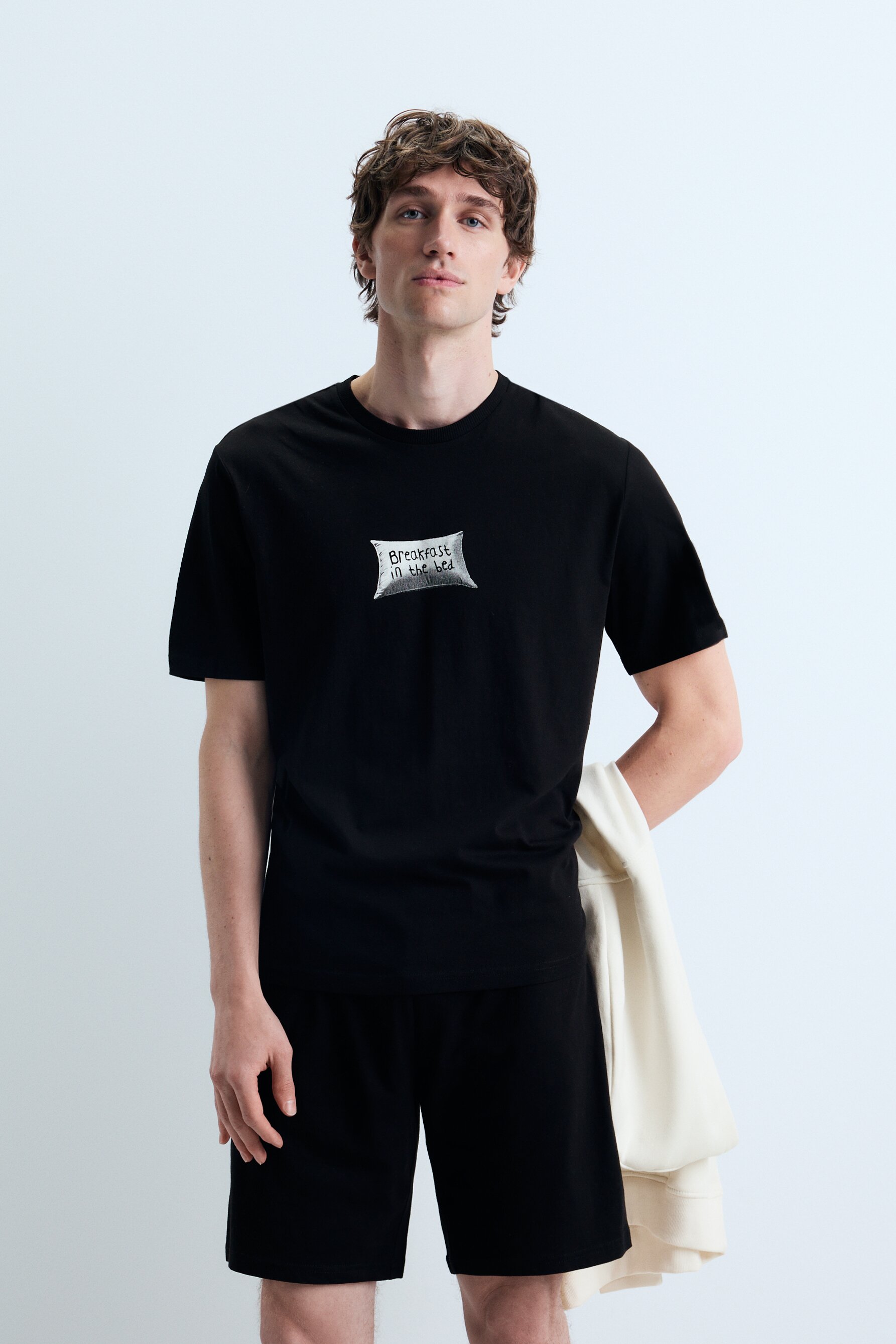 Pijama corto estampado