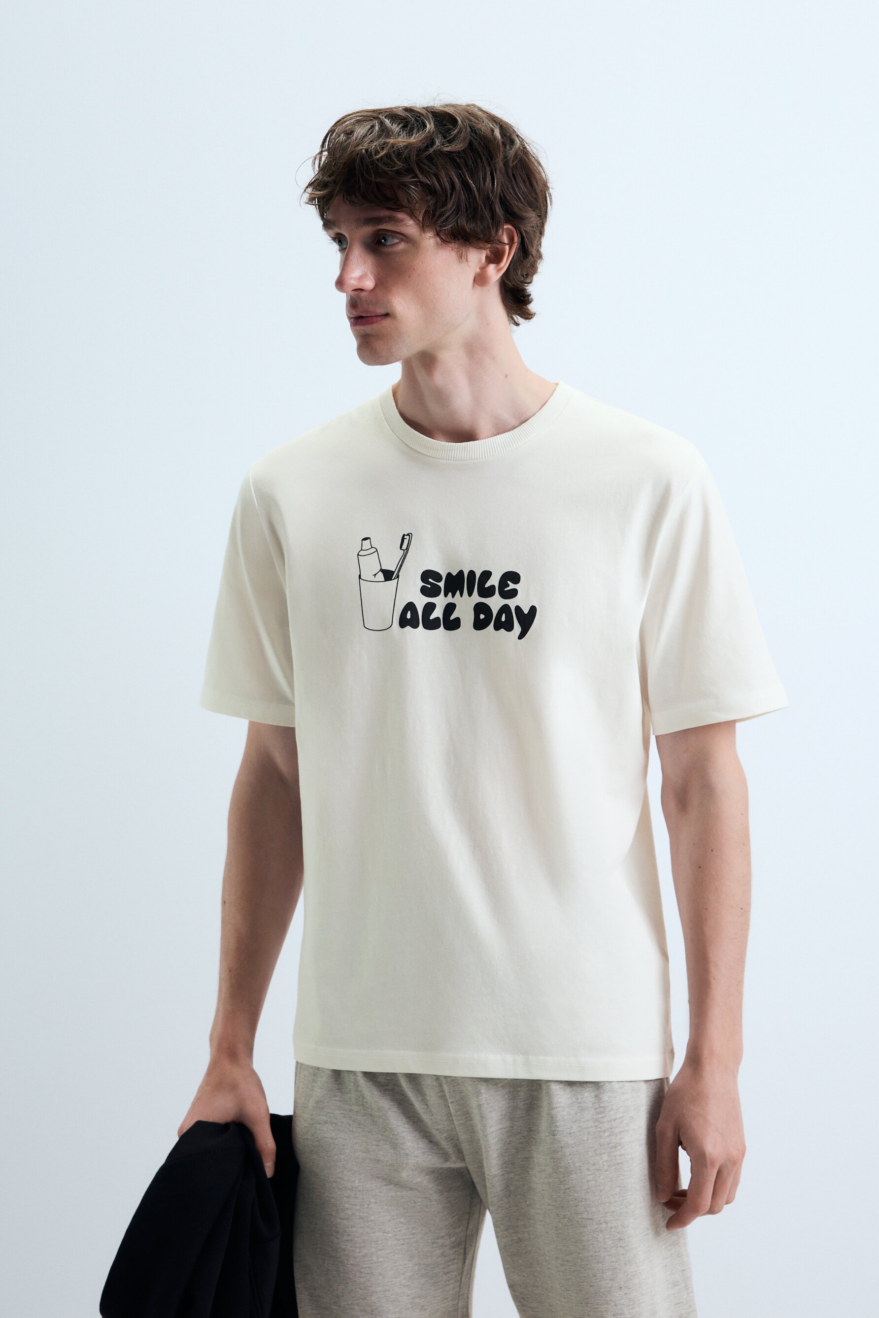 Pijama corto estampado