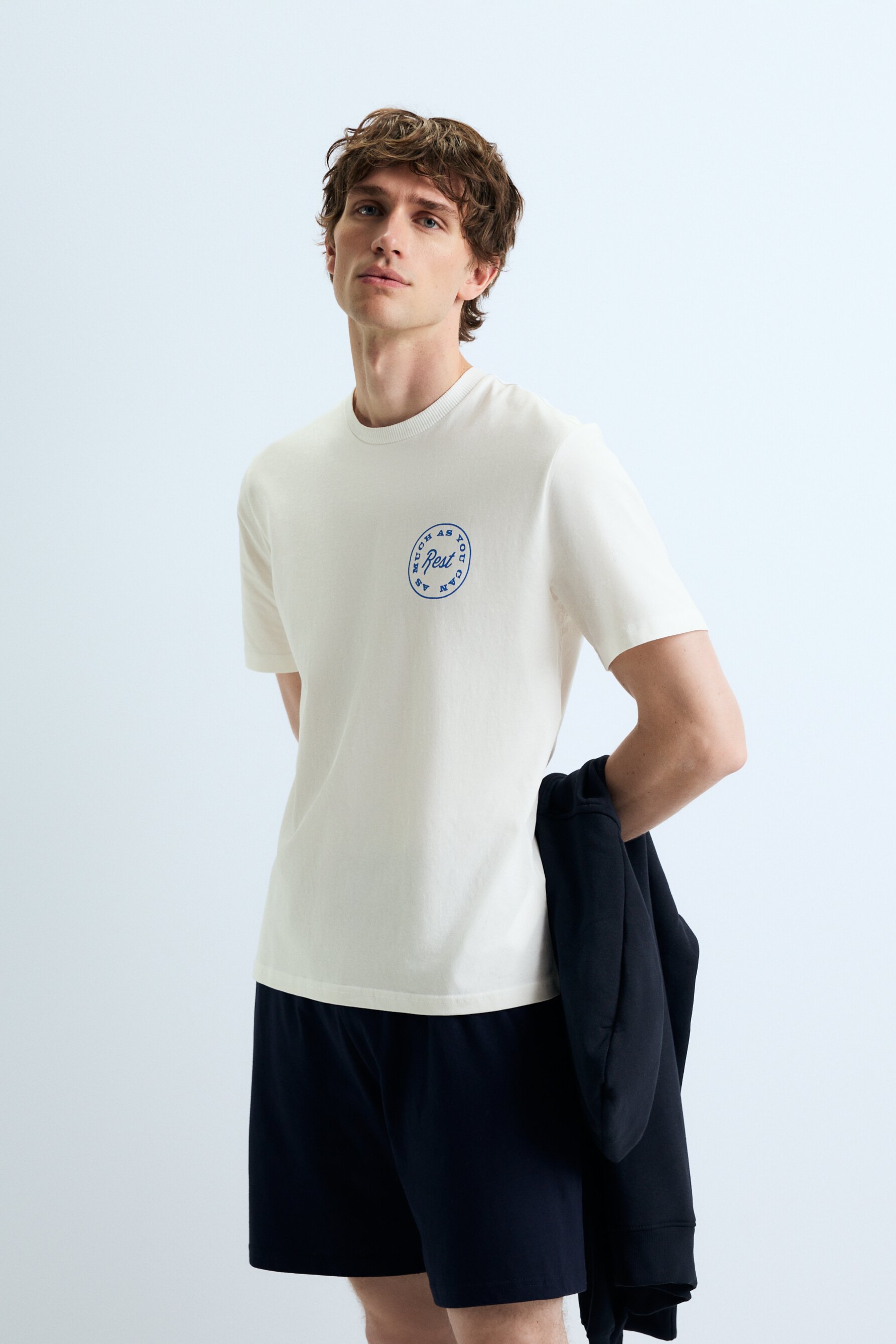 Pijama corto estampado