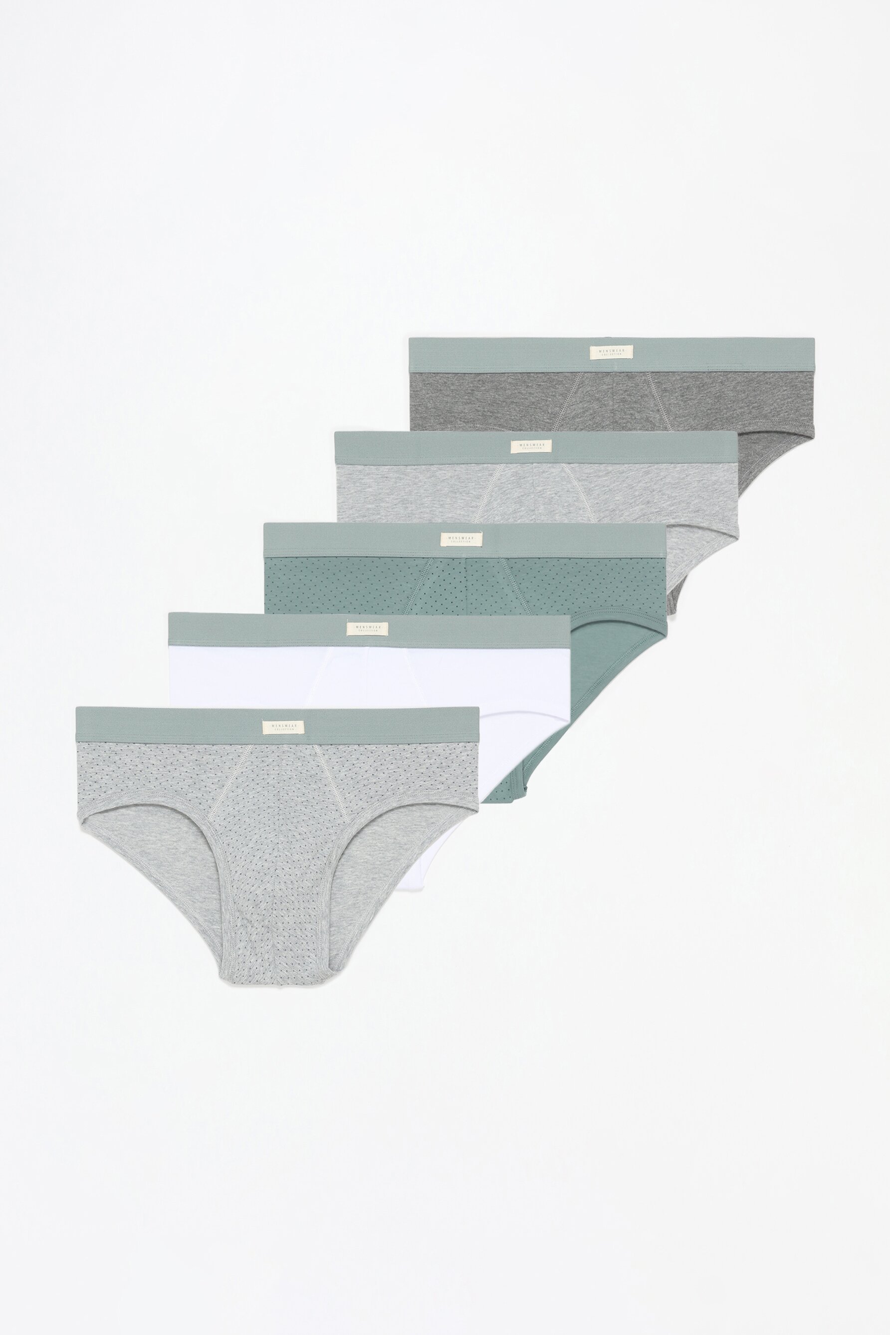 Pack 5 calzoncillos slip combinados