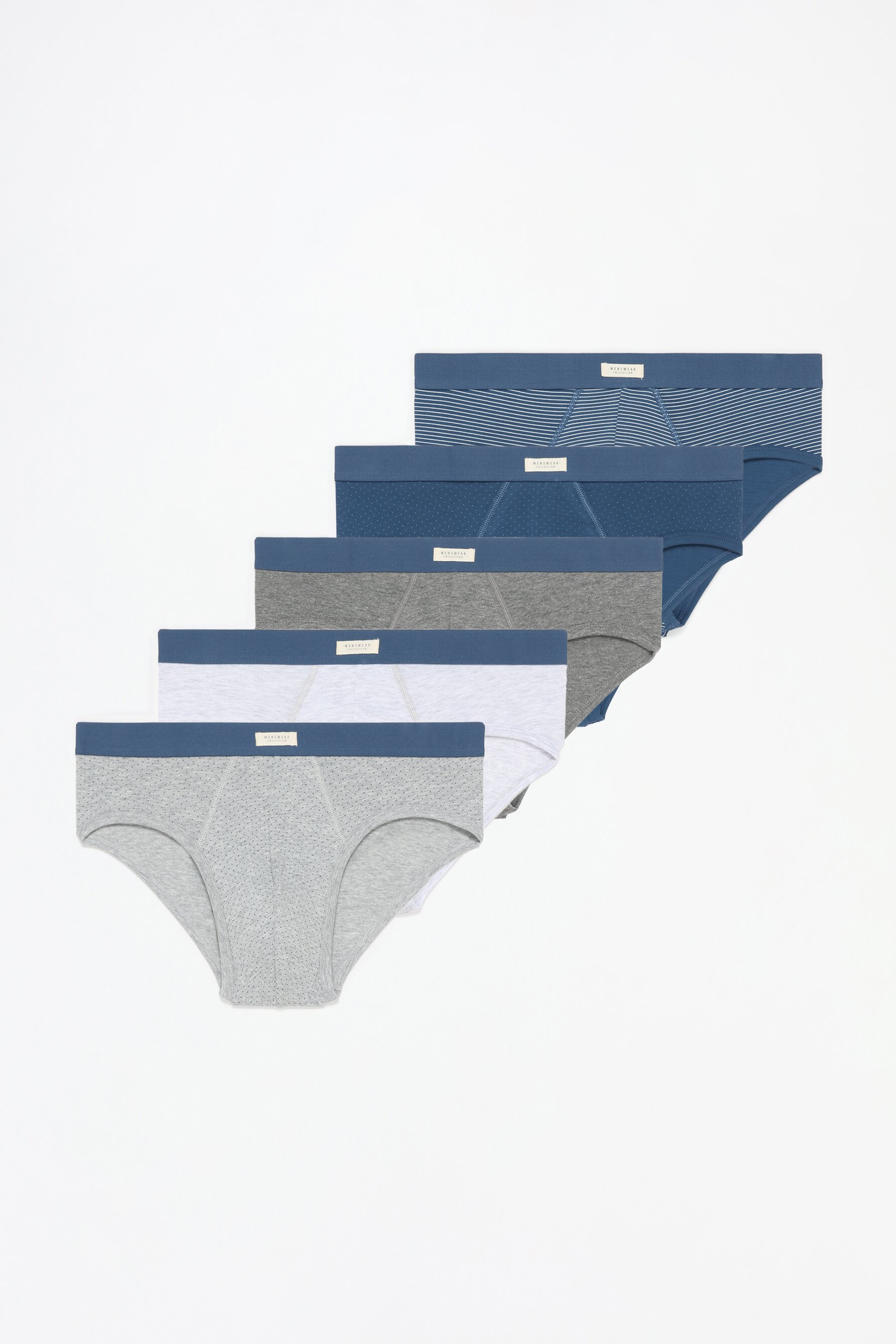 Pack 5 calzoncillos slip combinados
