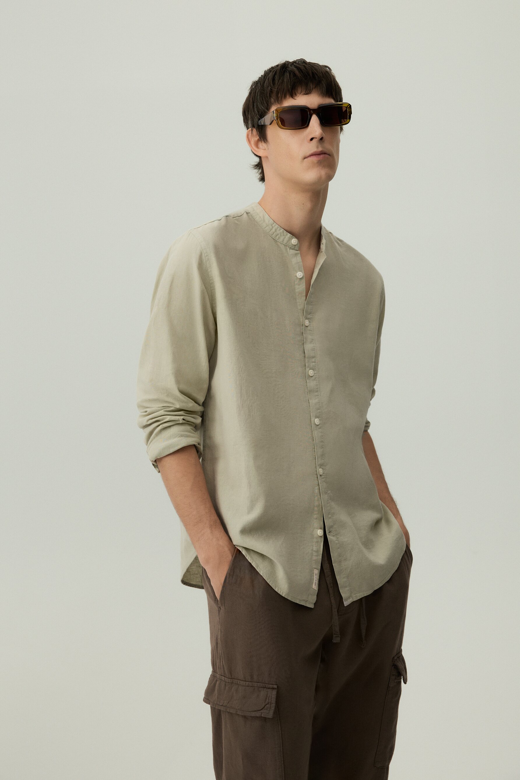 Camisa lino - algodón