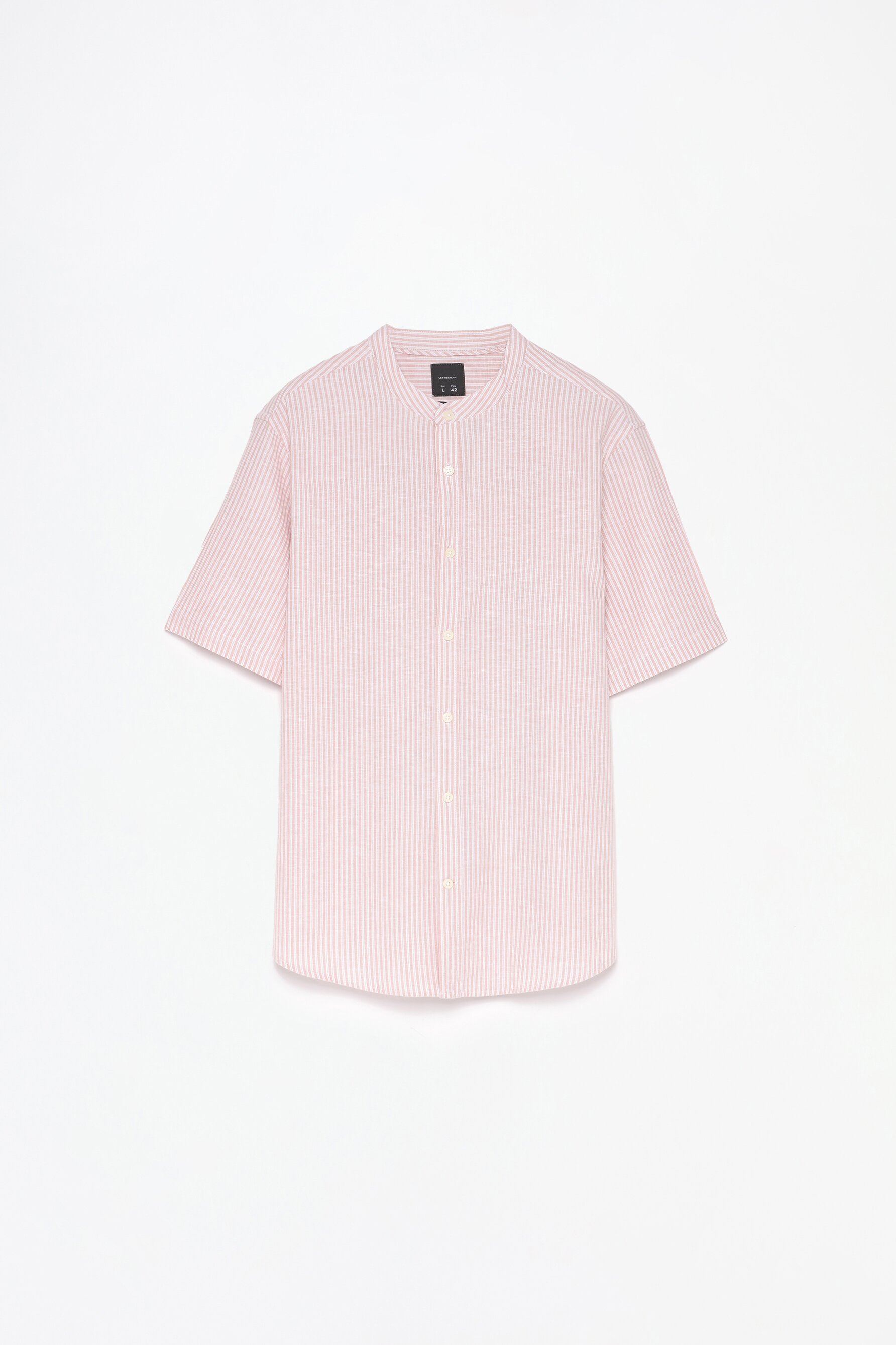 Camisa cuello mao lino - algodón