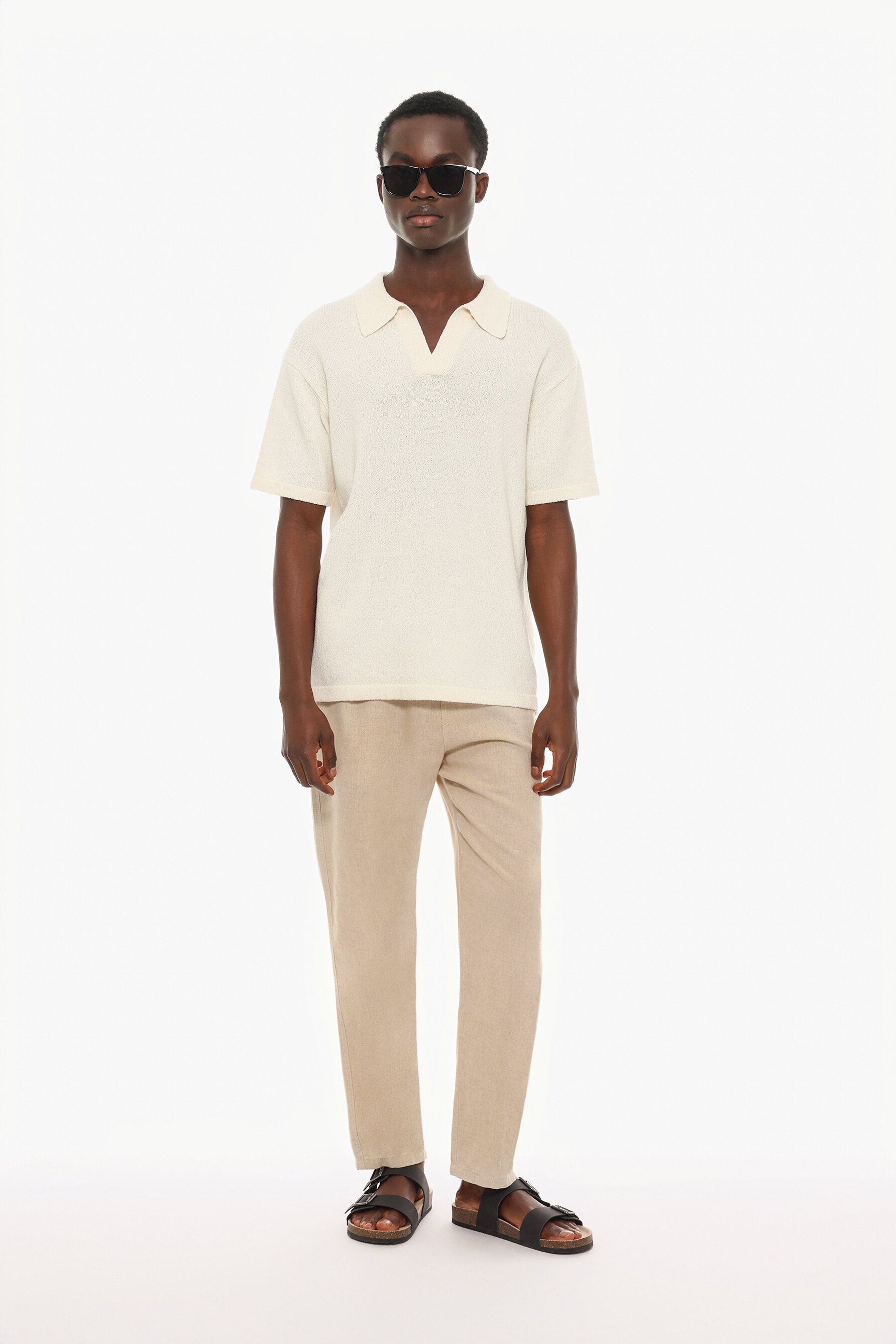 Pantalón jogger algodón - lino