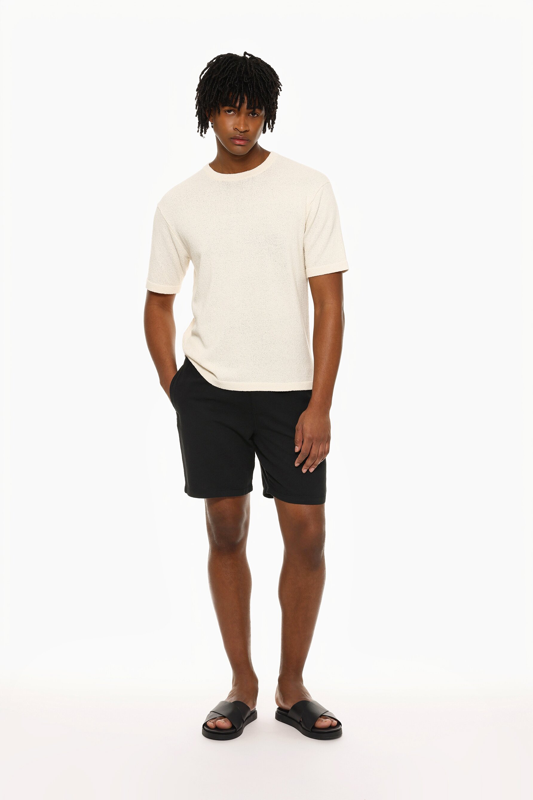 Bermuda jogger algodón - lino