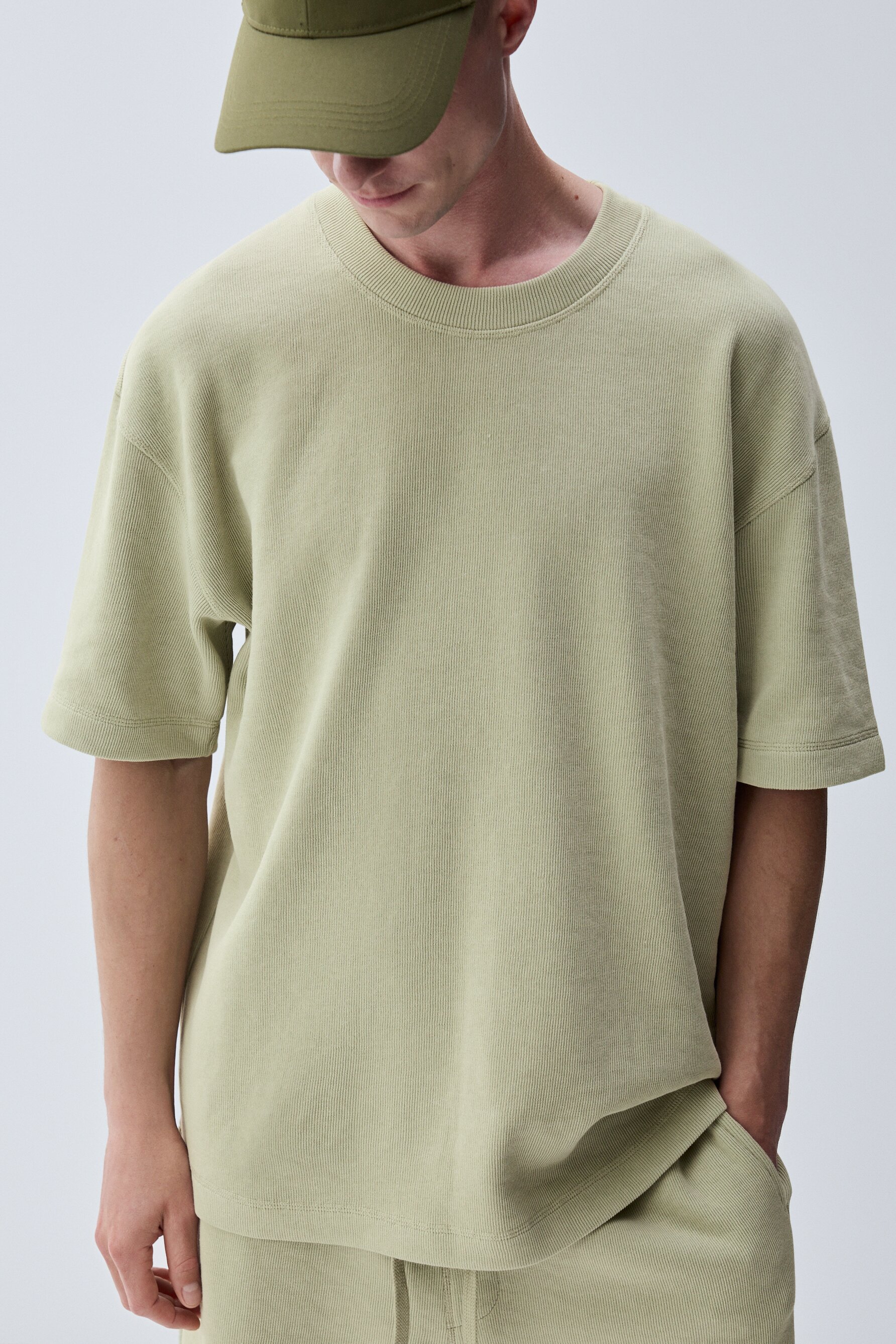 Sudadera manga corta punto cortado