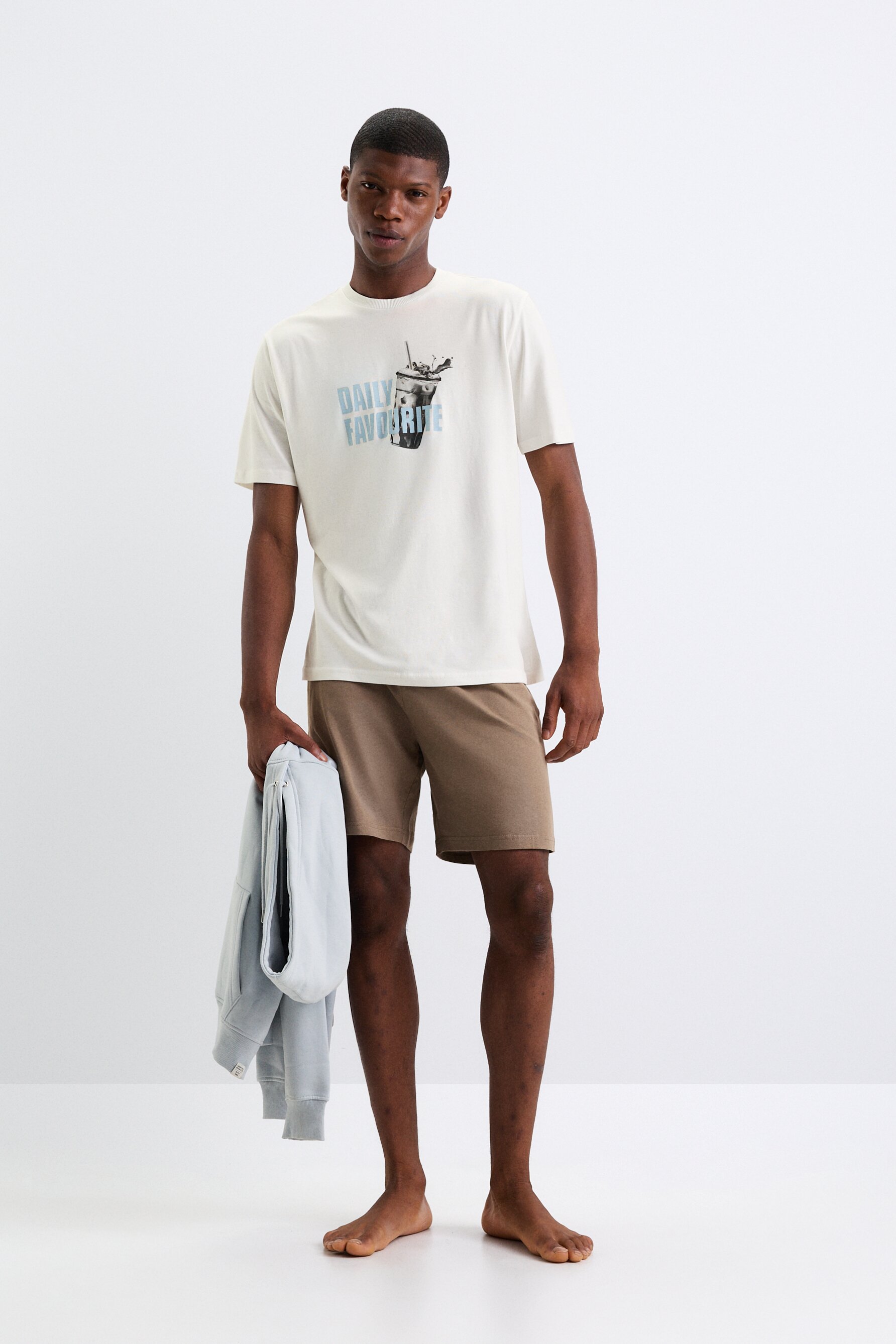 Pijama corto estampado