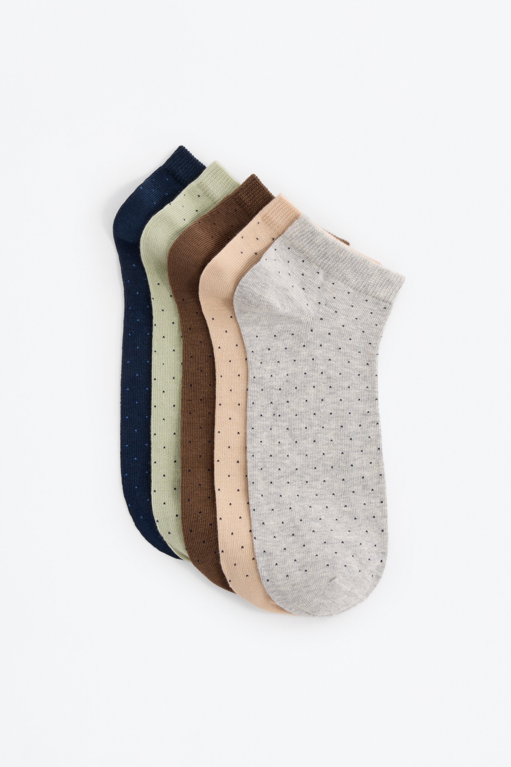 Pack 5 calcetines tobilleros topos