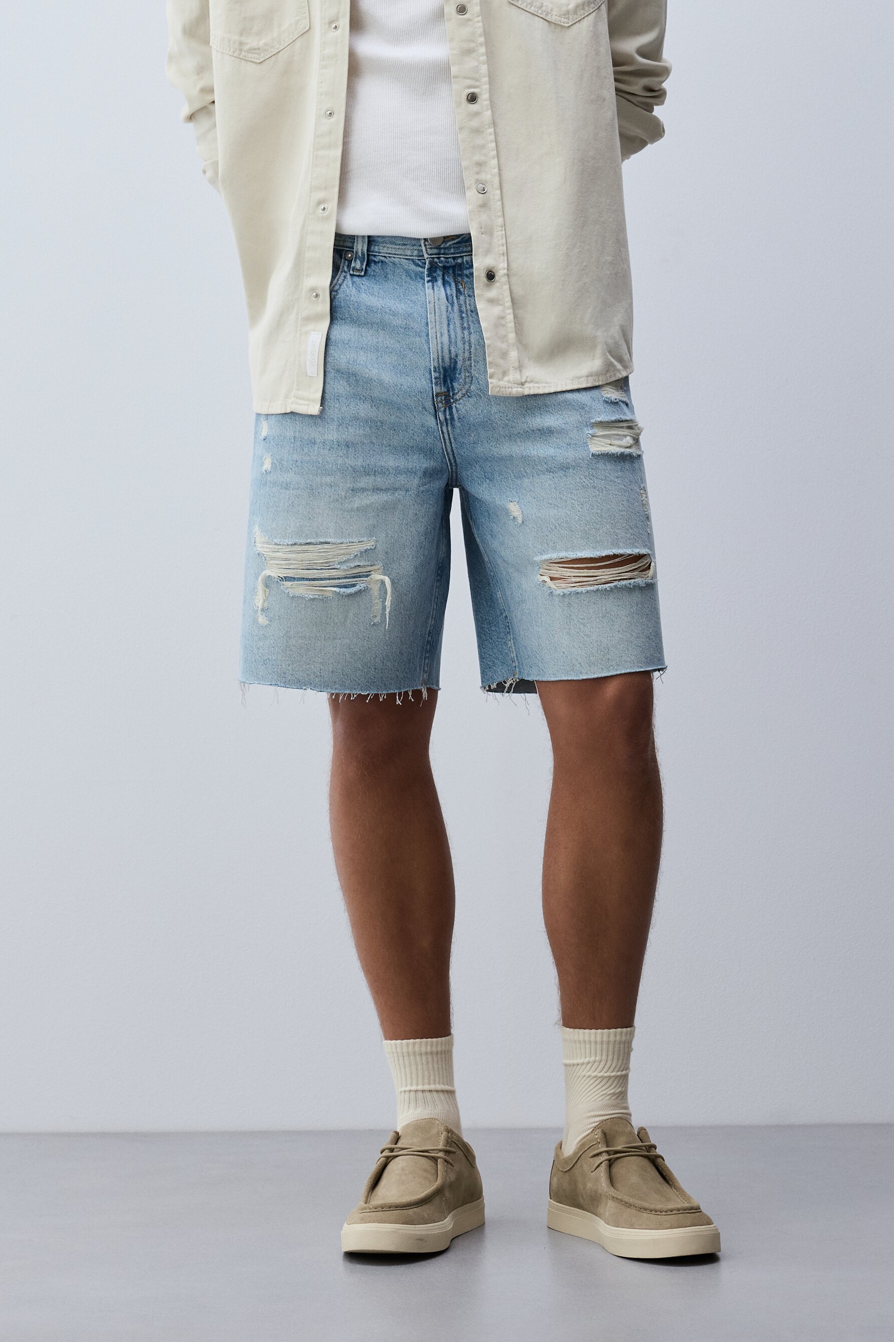 Bermuda denim rotos