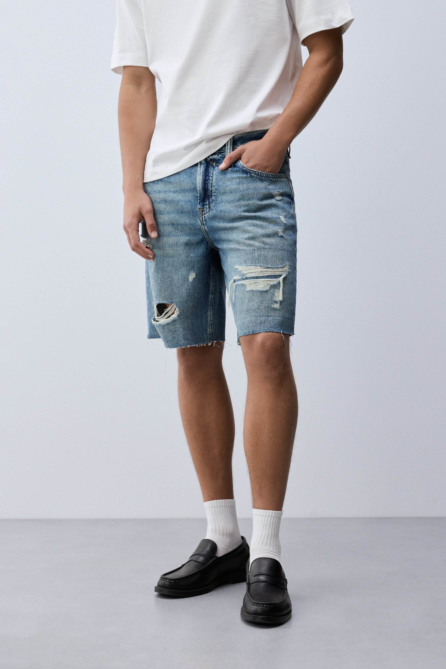 Bermuda denim rotos
