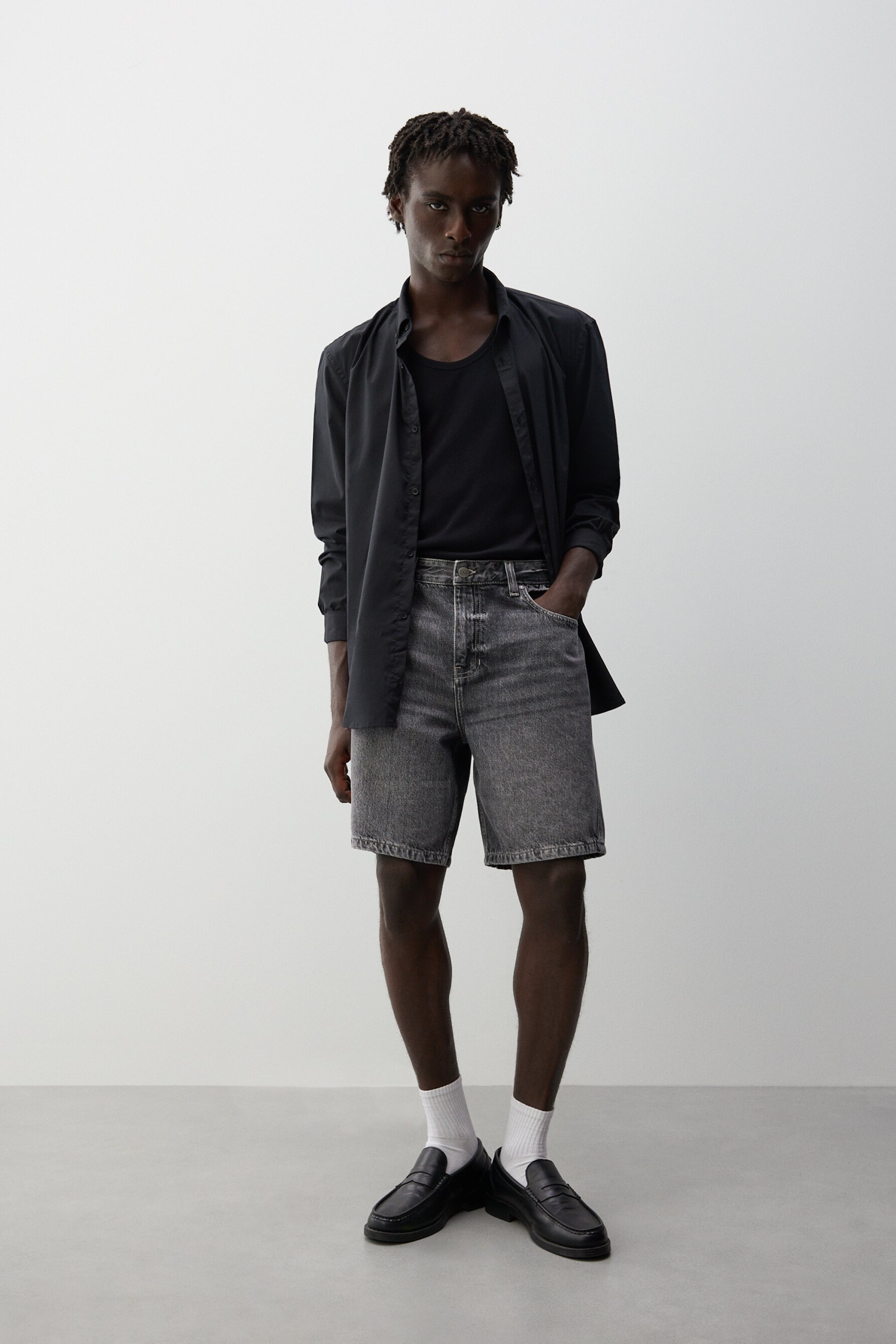 Bermuda denim relaxed