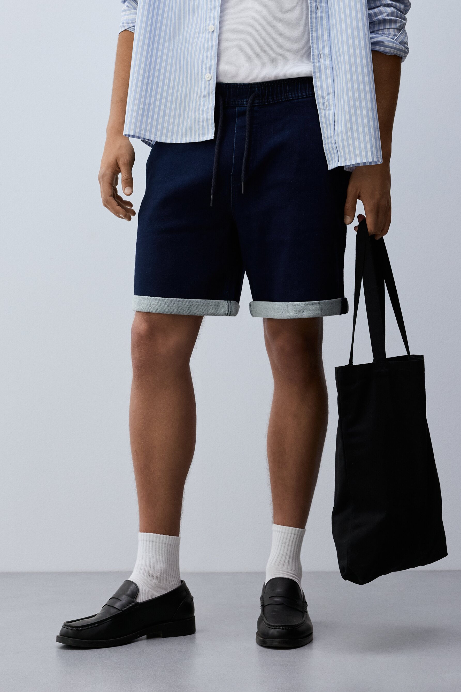 Bermuda denim jogger