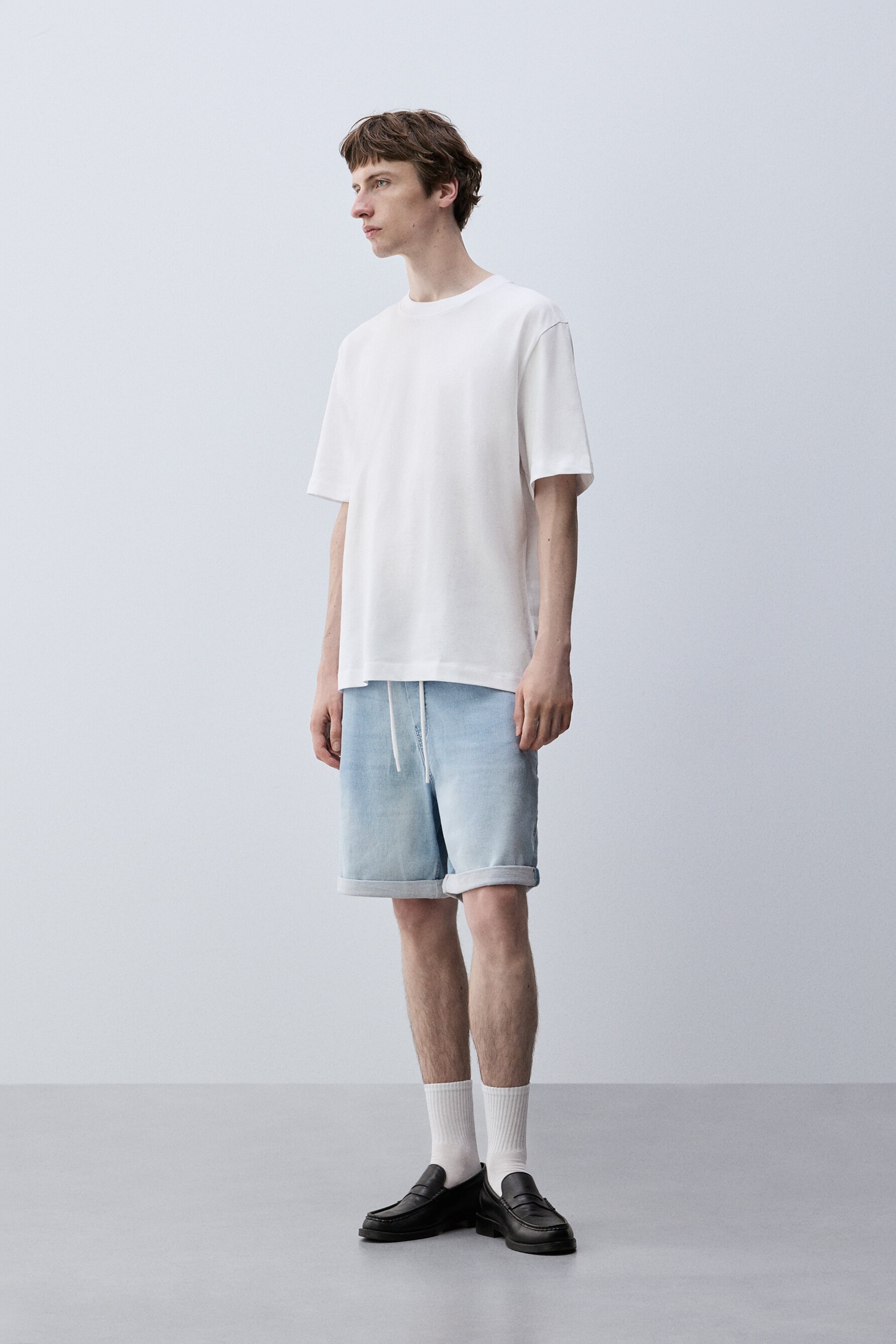 Bermuda denim jogger