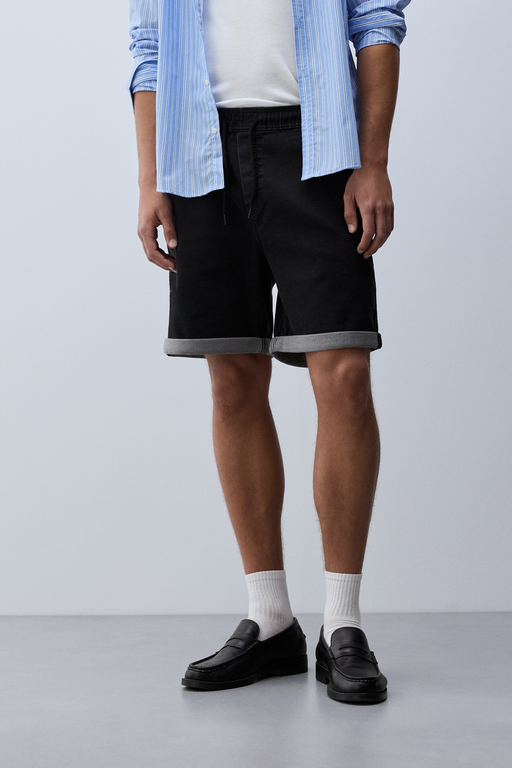 Bermuda denim jogger