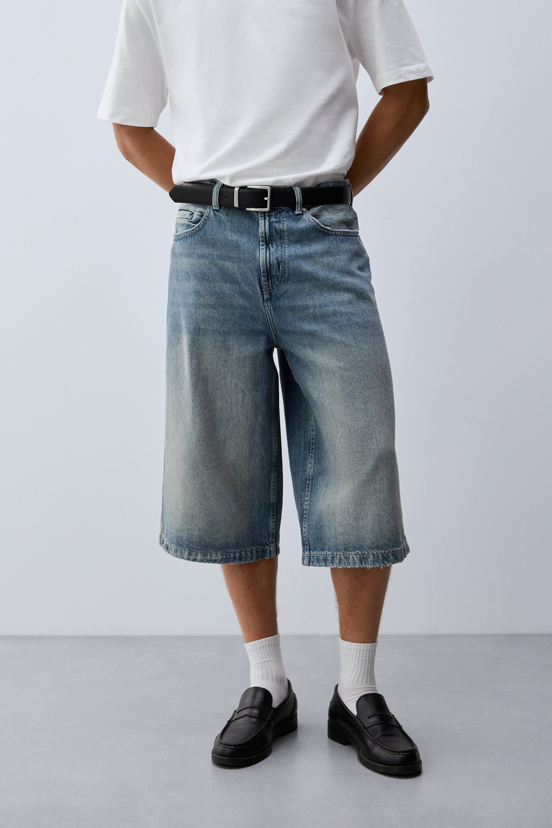 Bermuda denim super baggy