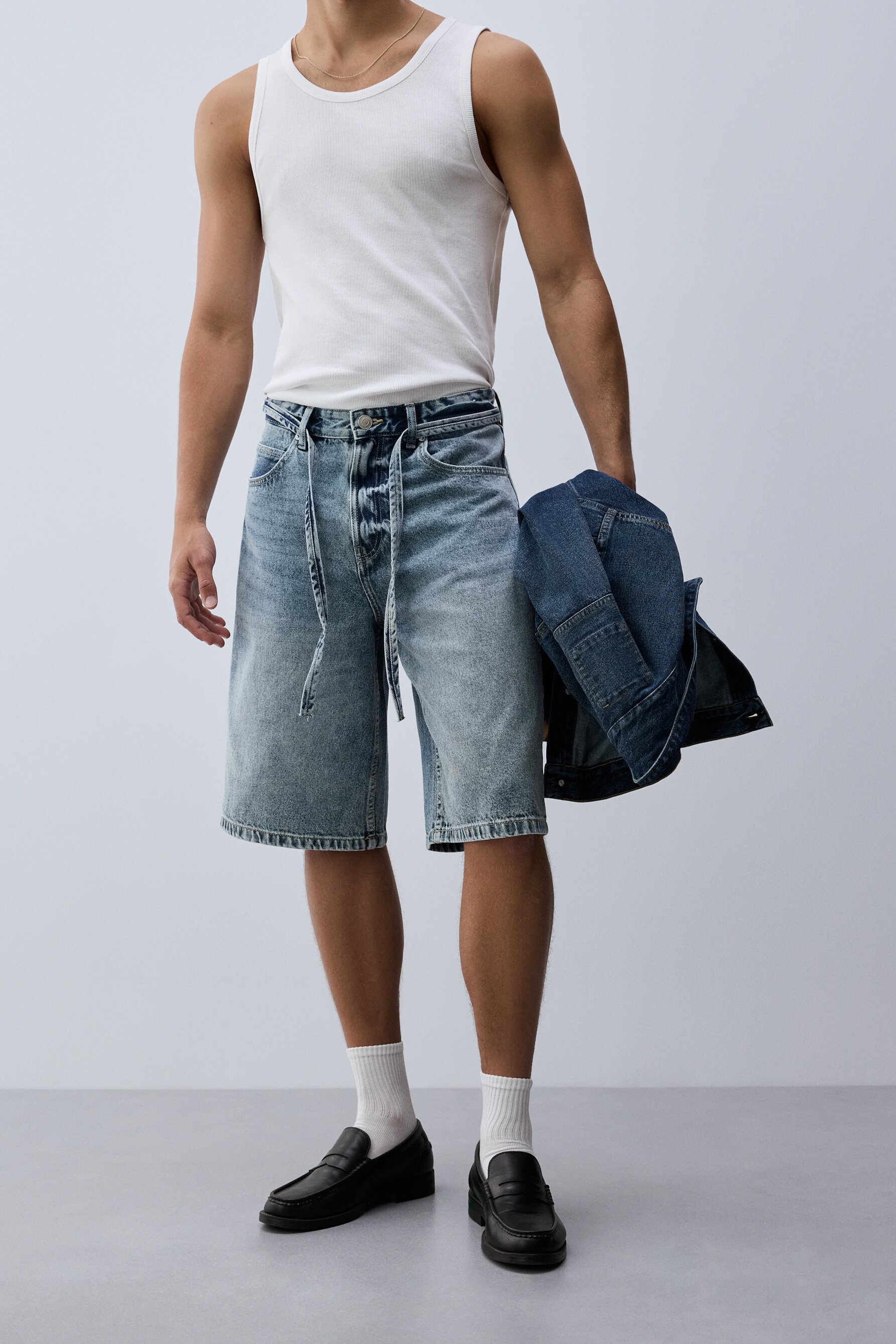 Bermuda denim baggy