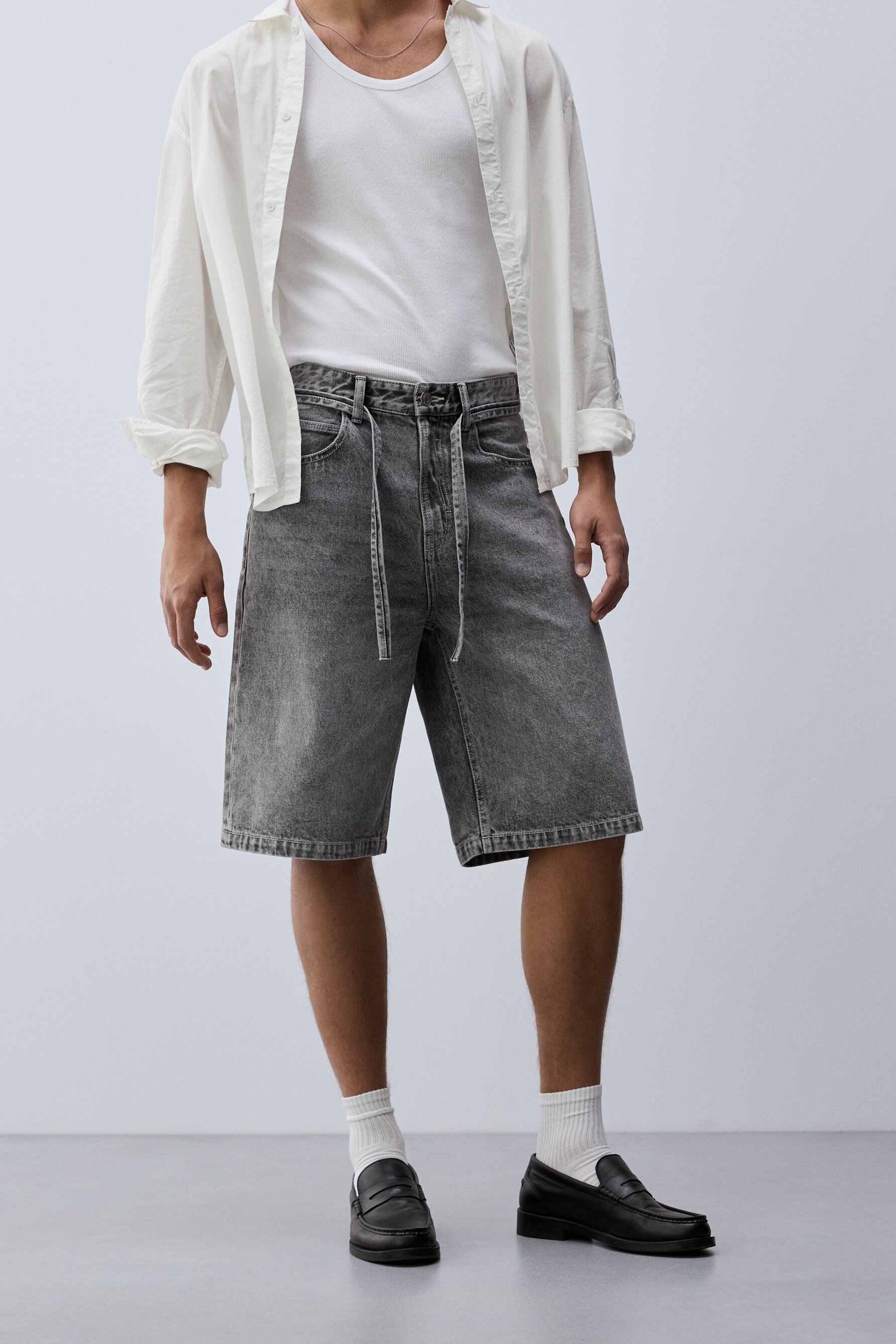 Bermuda denim baggy
