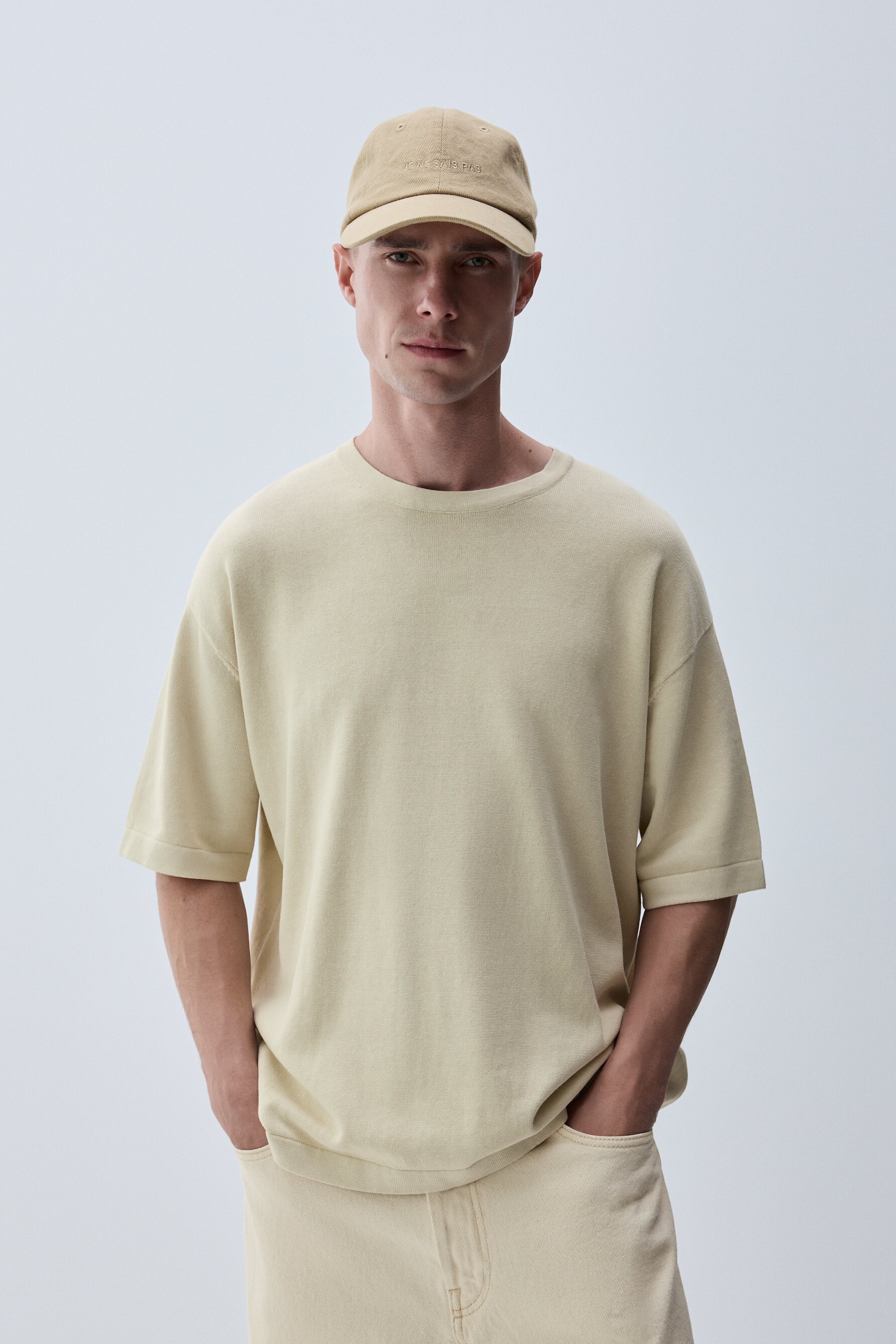 Camiseta punto efecto lavado