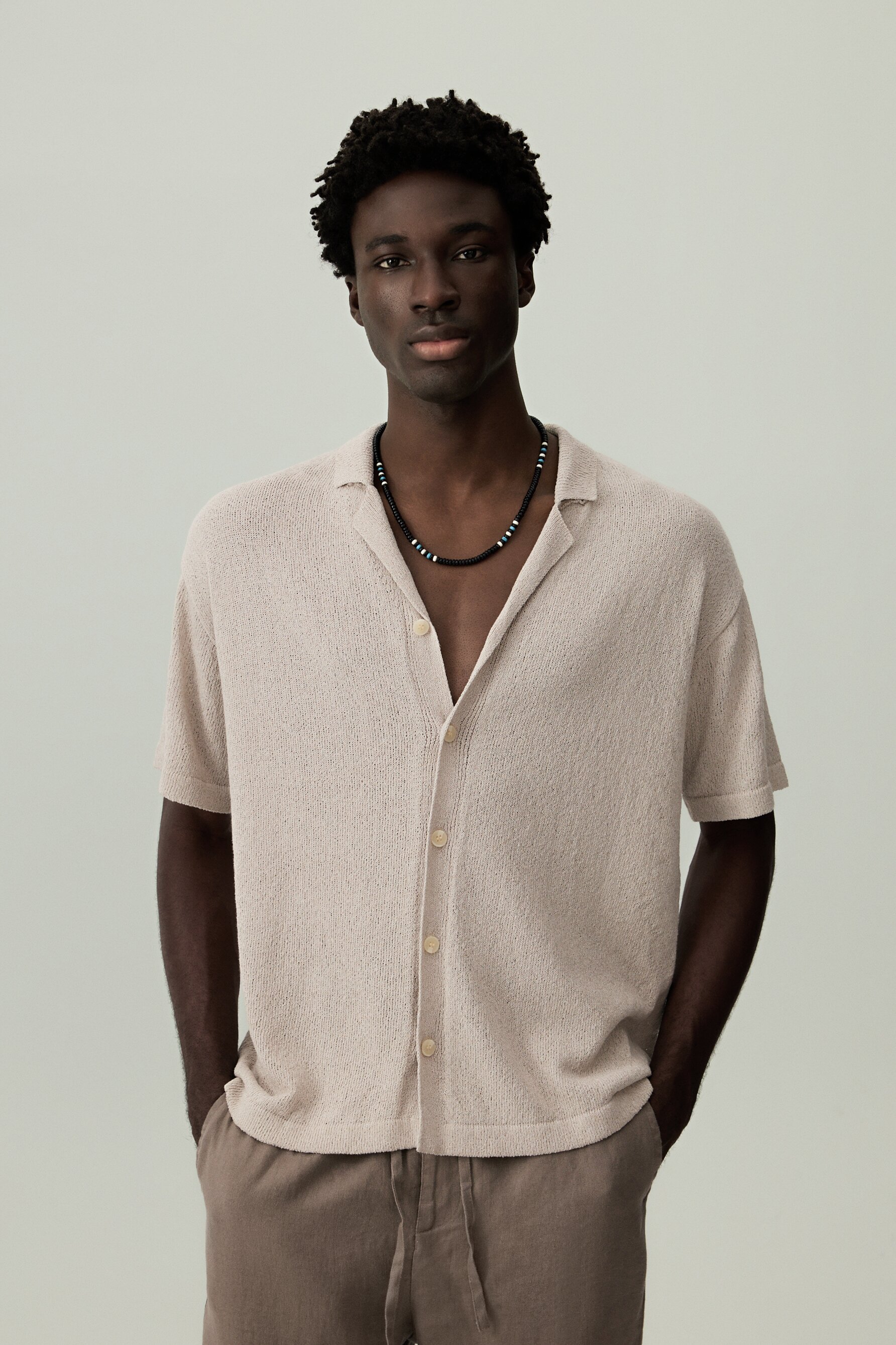 Camisa textura bouclé