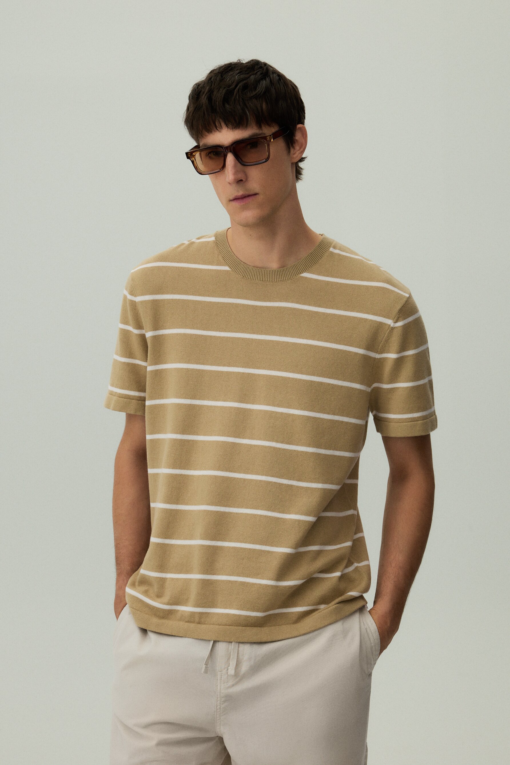 Camiseta punto rayas