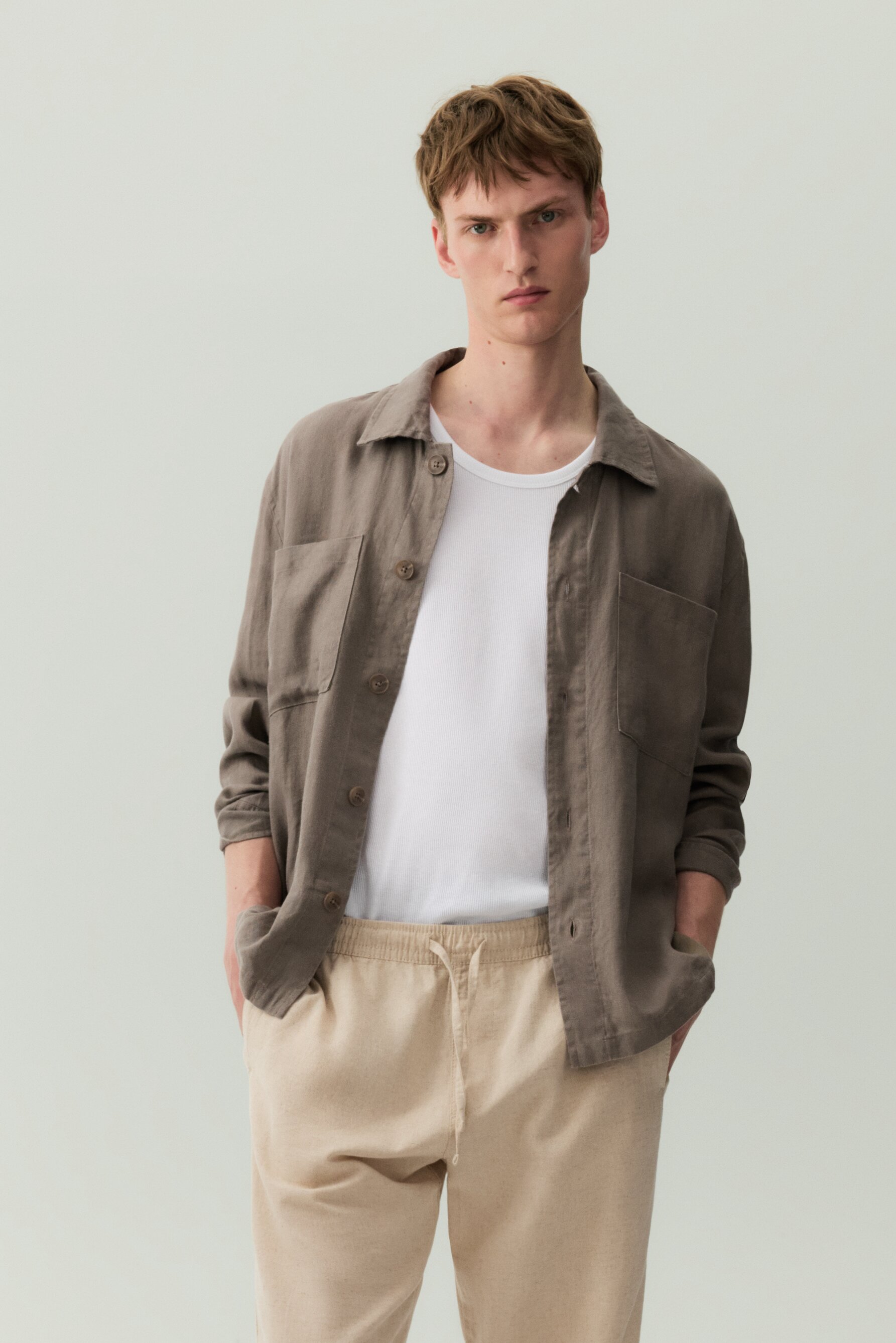 Pantalón jogger algodón - lino