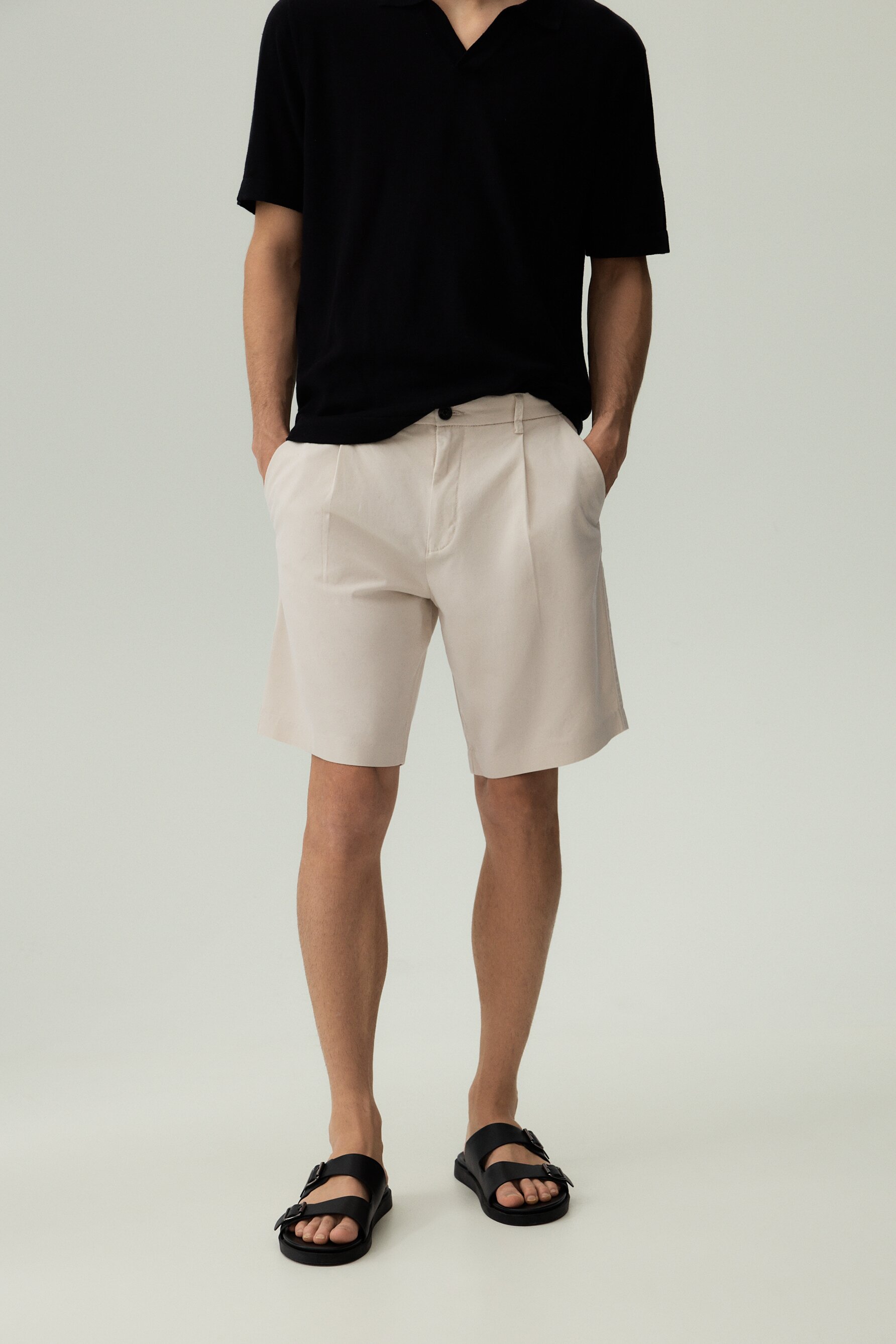 Bermuda chino pinzas