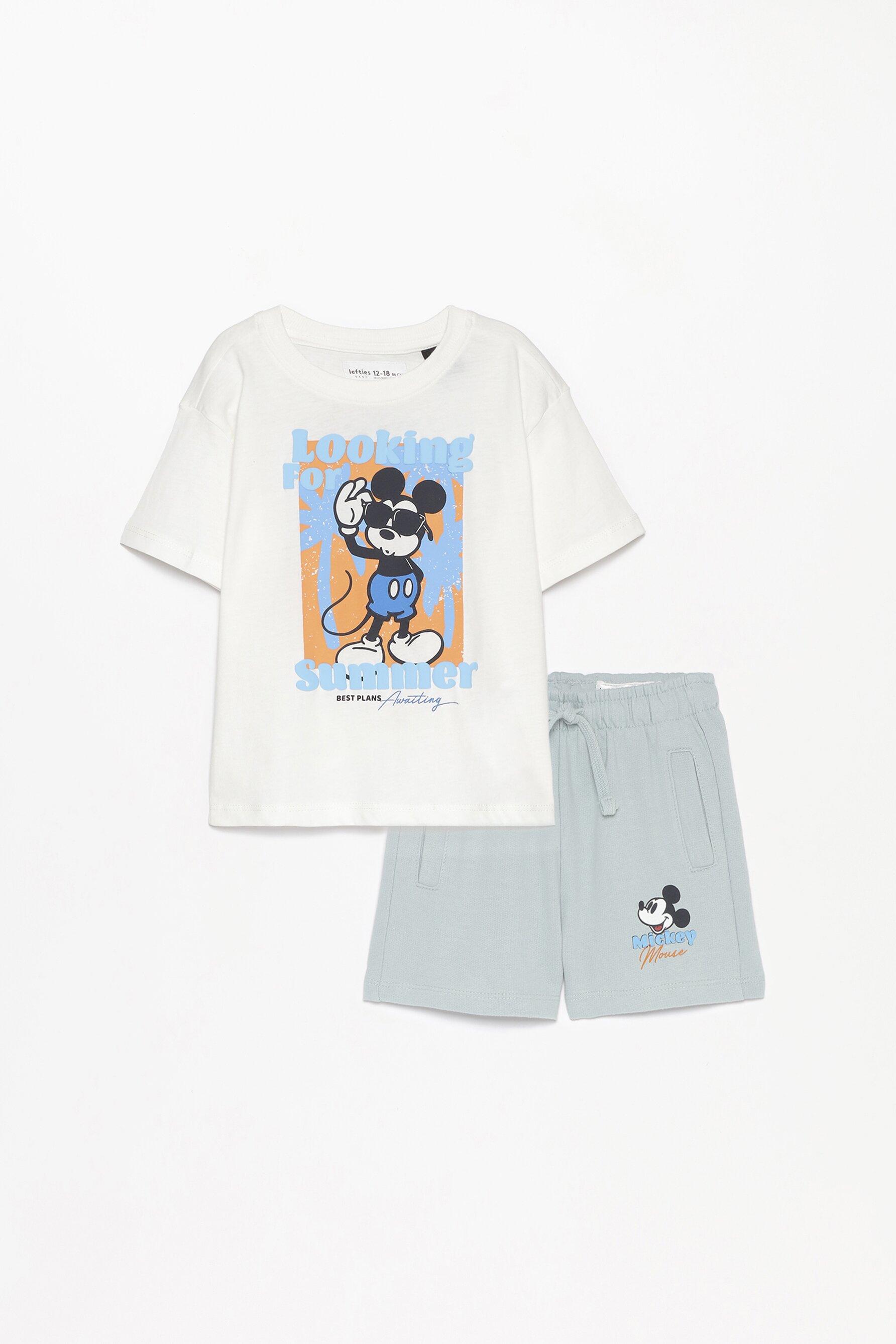 Conjunto Mickey Mouse ©Disney camiseta y bermuda