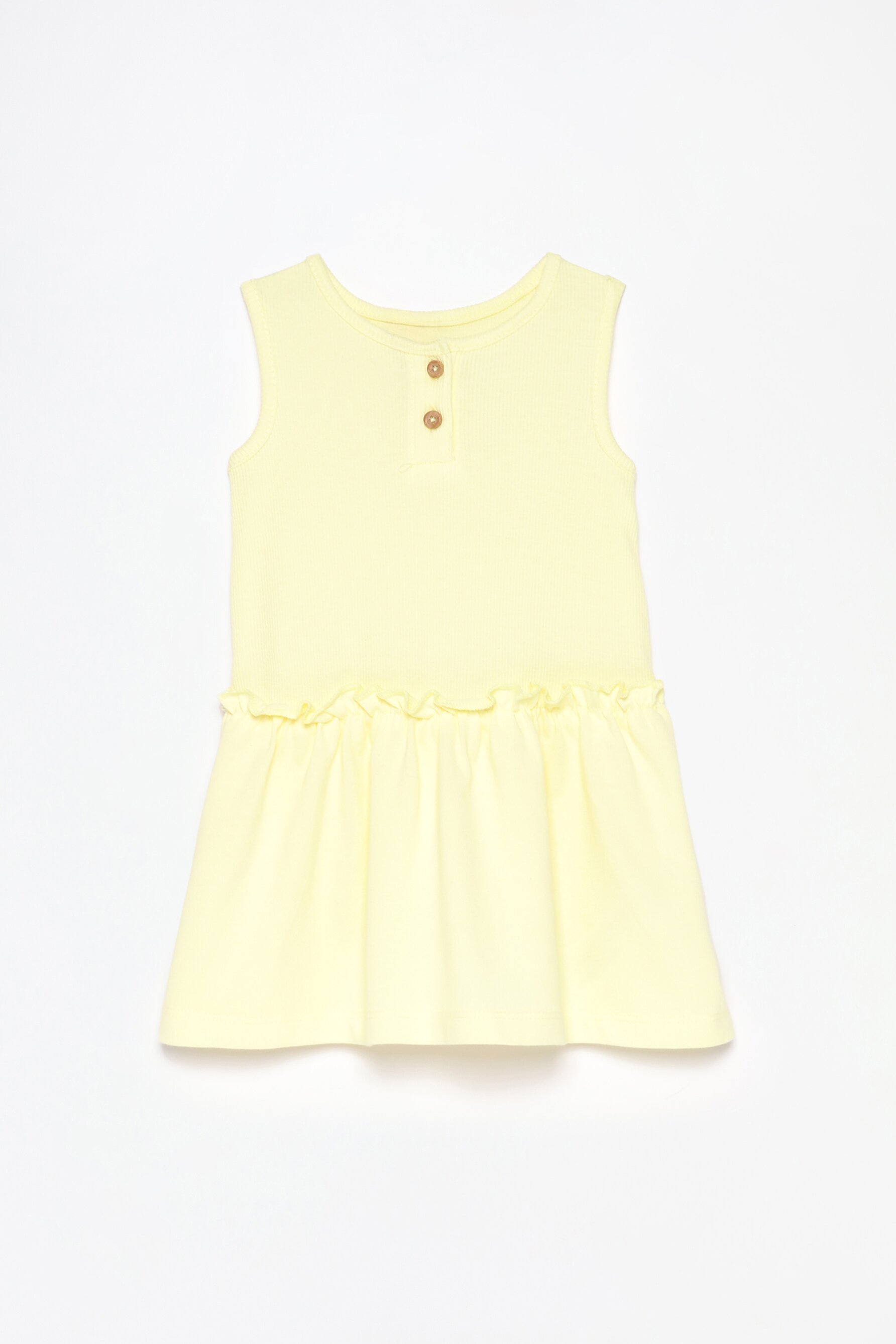 Vestido combinado canalé