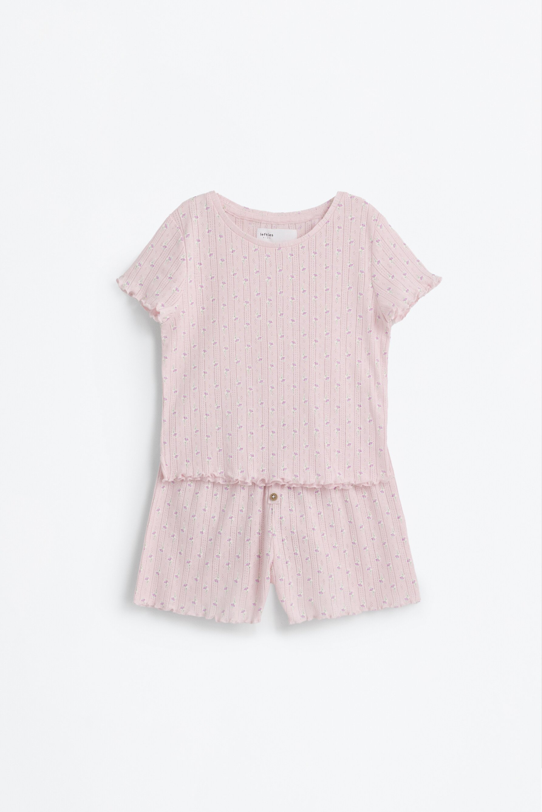 Pijama pointelle estampado