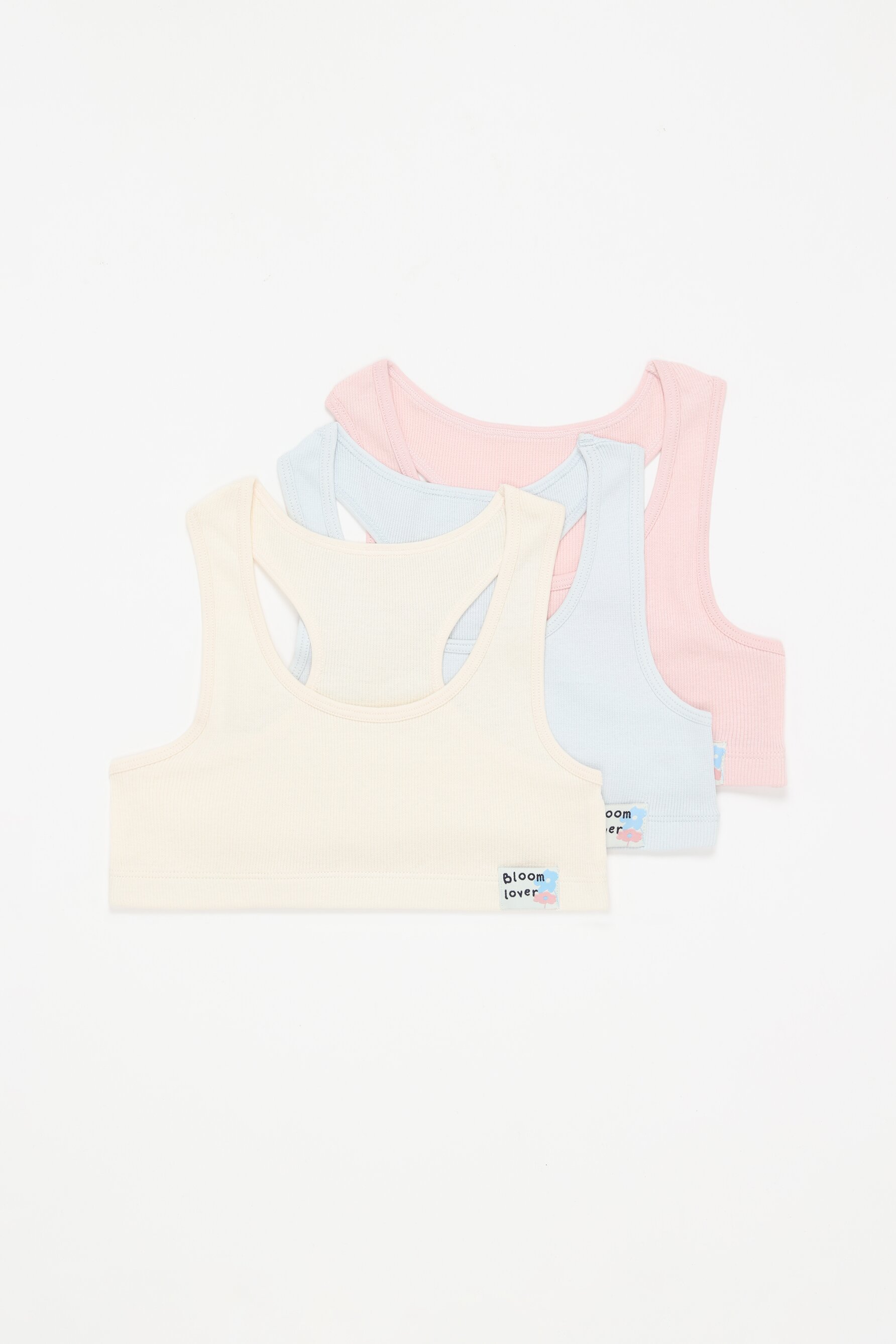 Pack 3 tops canalé