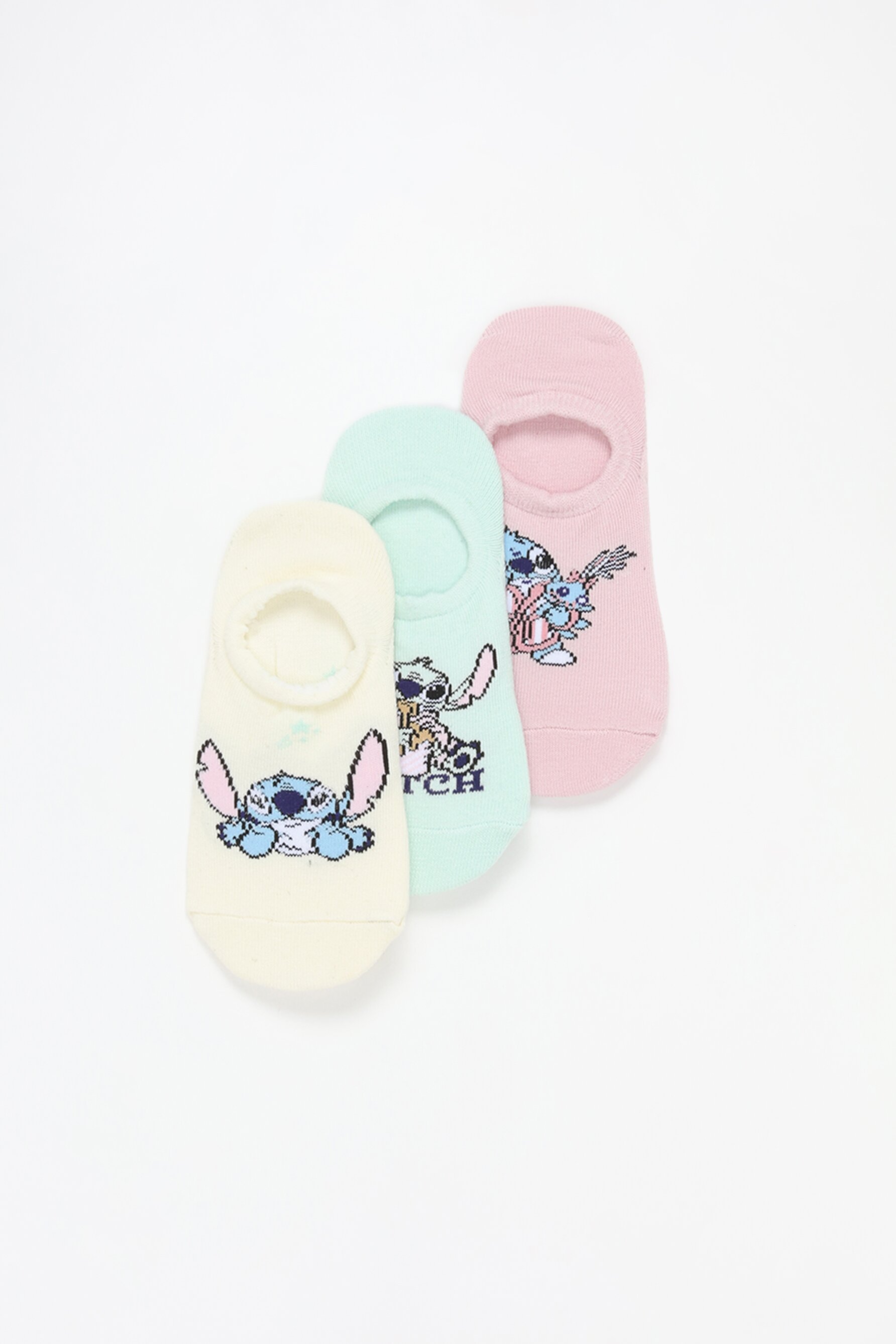 Conjunto de 3 pares de meias Stitch ©Disney invisível