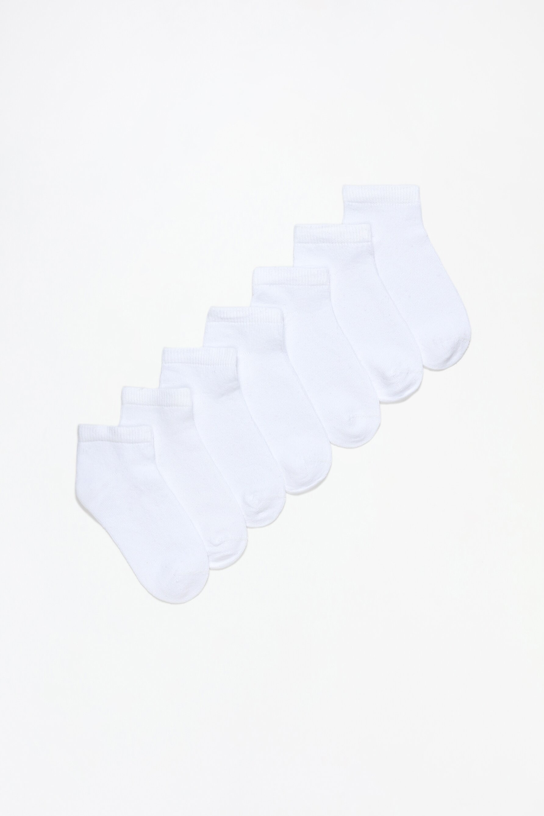 Pack de 7 pares de calcetines tobilleros de colores básicos