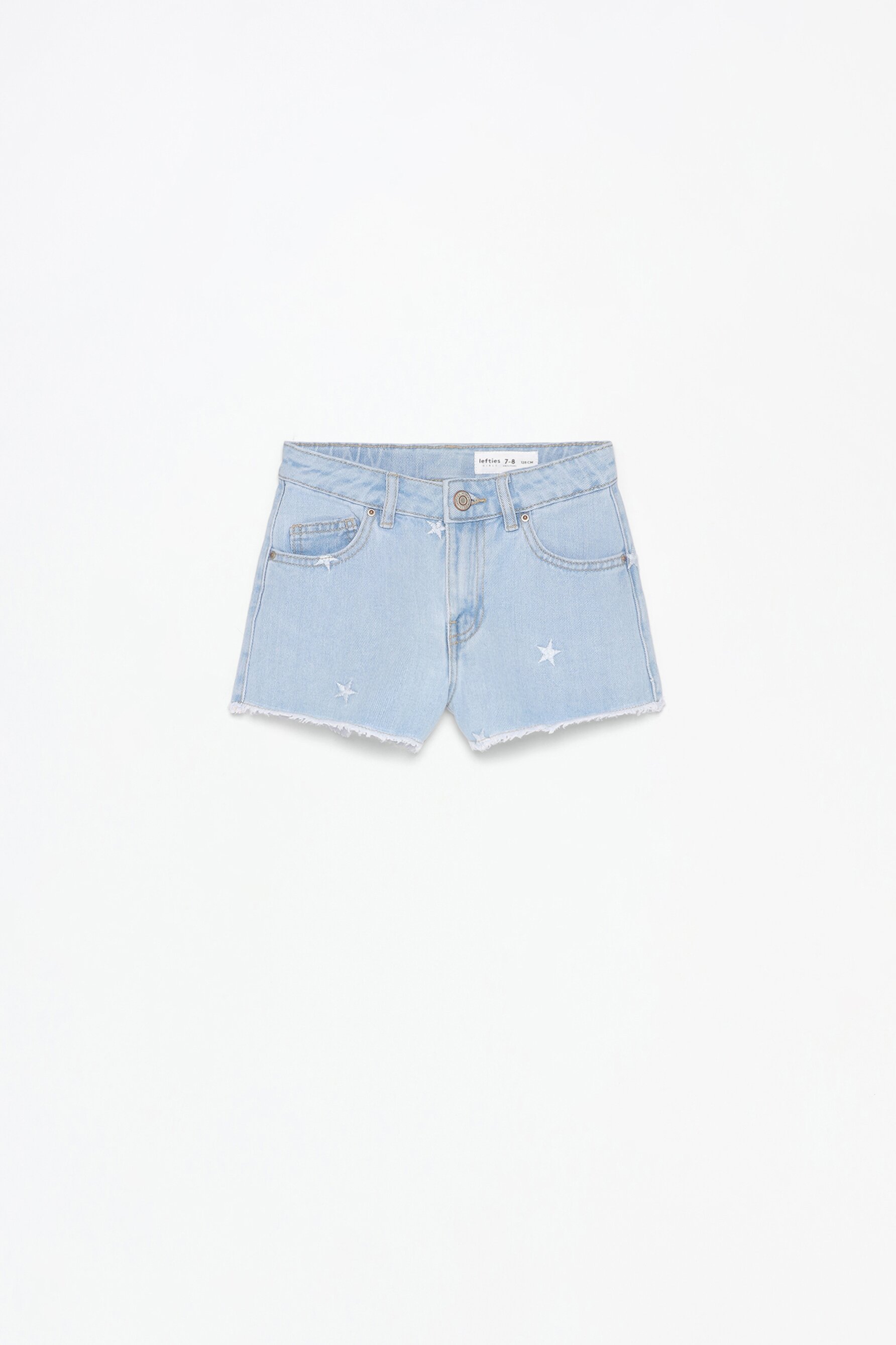 Short denim corazones
