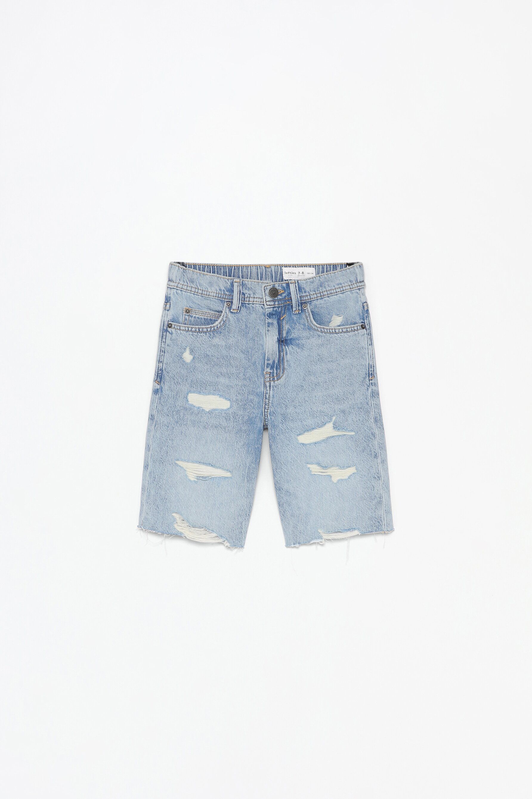 Bermuda denim relaxed rotos